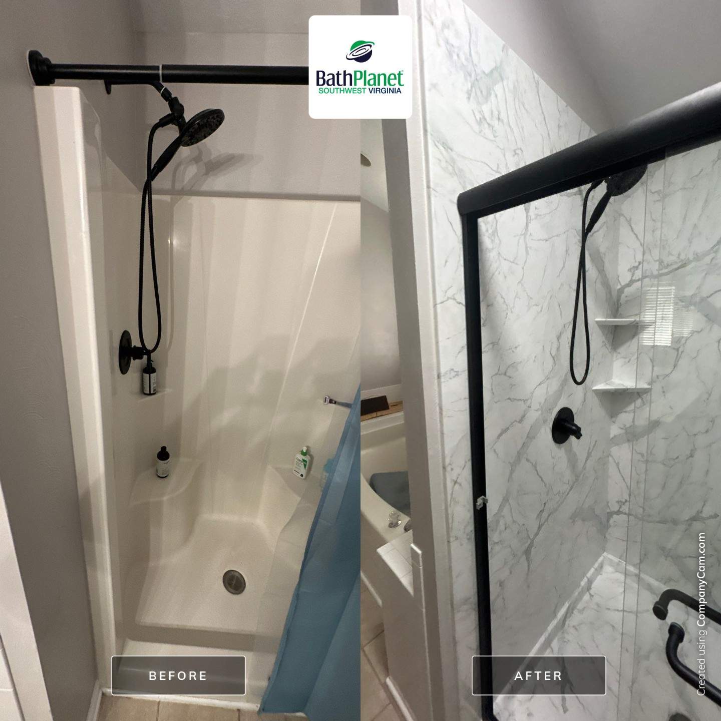 Shower Stall to Walk-In by BathPlanet SW Virginia