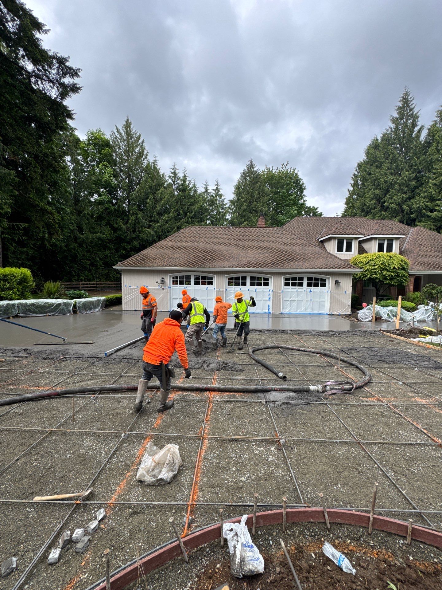 Stamped Concrete Driveway Renovation | Woodinville  by Jireh Asphalt & Concrete Inc 