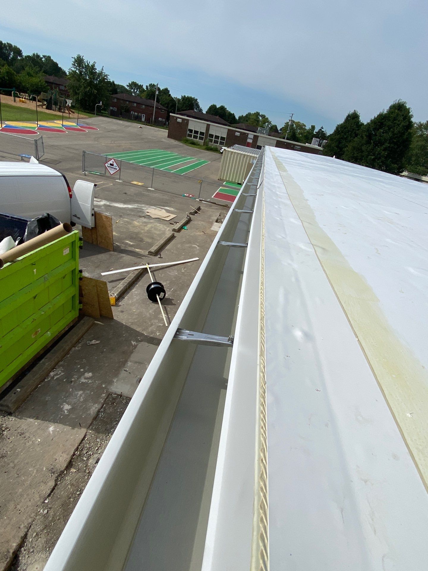 Commercial Flat Roof and Siding by Nitro Roofing and Construction