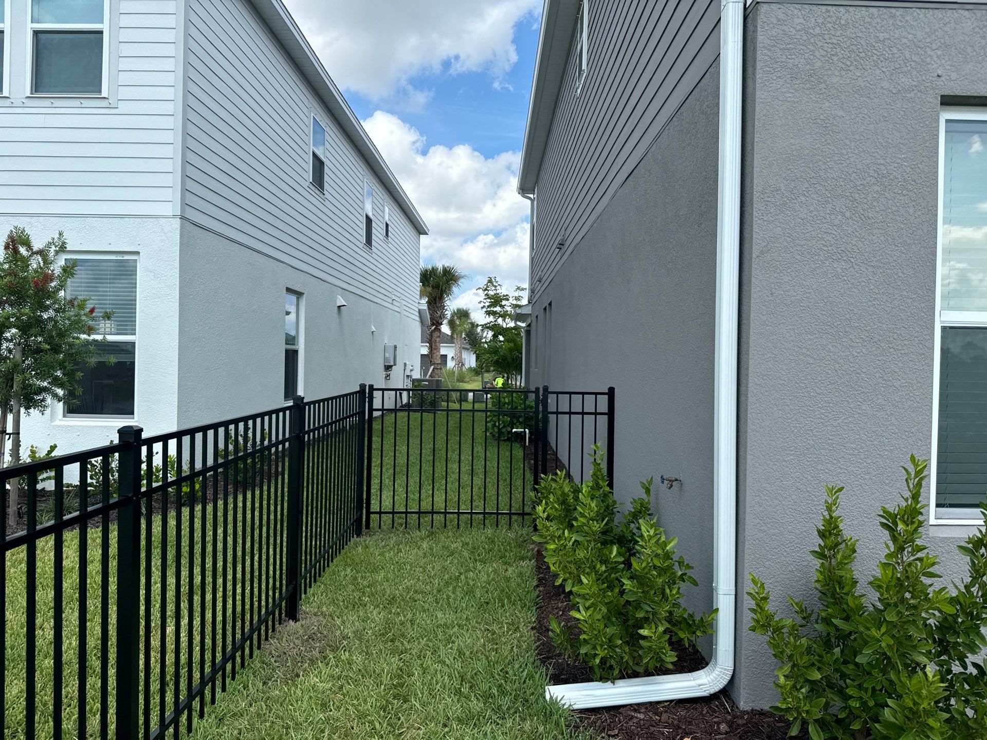Aluminum Fence Installation using 3 Rail Aluminum Fence by Asap fence and gates, LLC