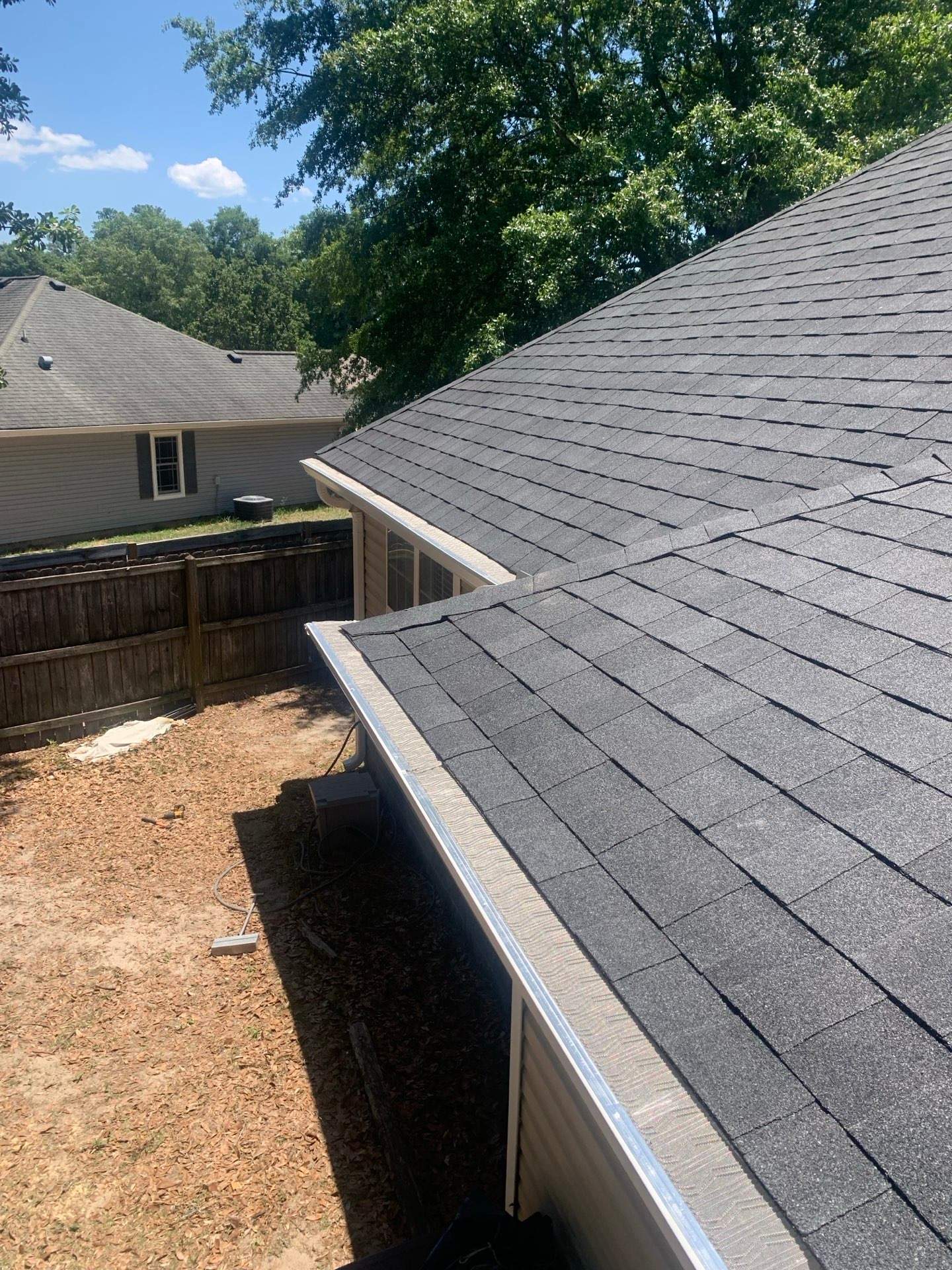 Roof Replacement- Atlas Black Shadow- Gutters & Guards- North Augusta by South Point Roofing