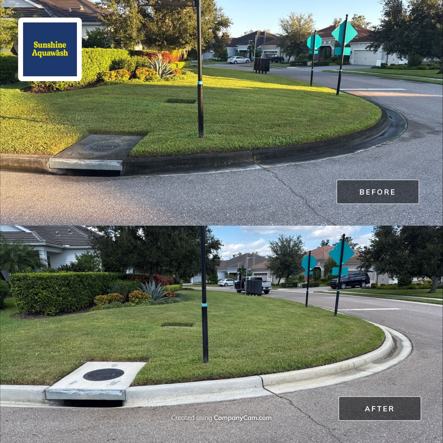 HOA Community Cleaning in River Wind | Sidewalk & Curb Pressure Washing in Bradenton, FL by Sunshine AquaWash