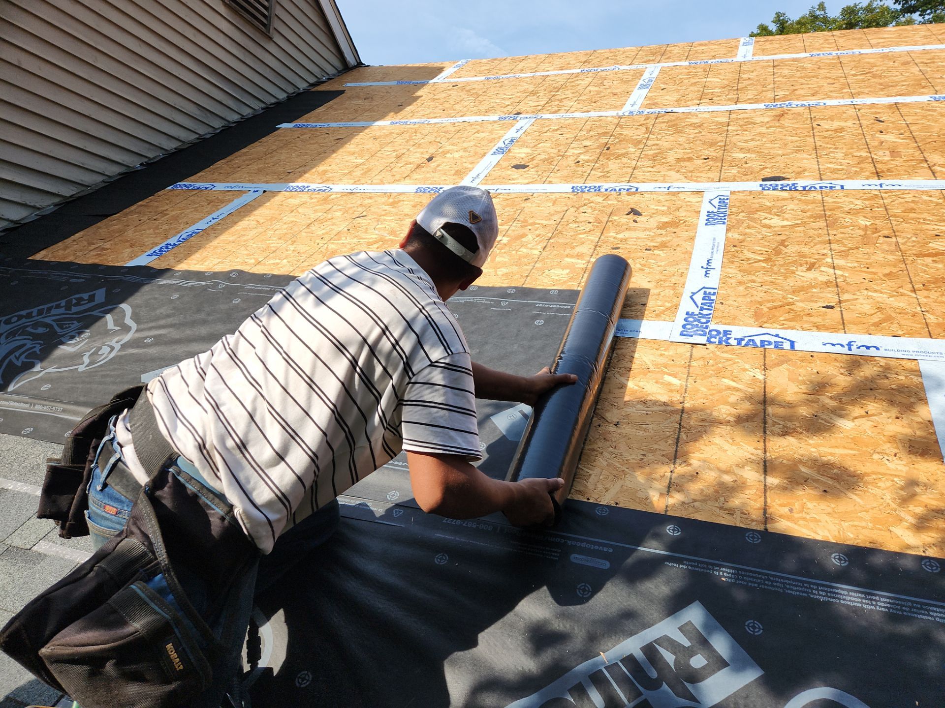 Residential Roofing Installation using Owens Corning TruDefinition Duration - Estate Gray by A Plus Exterior