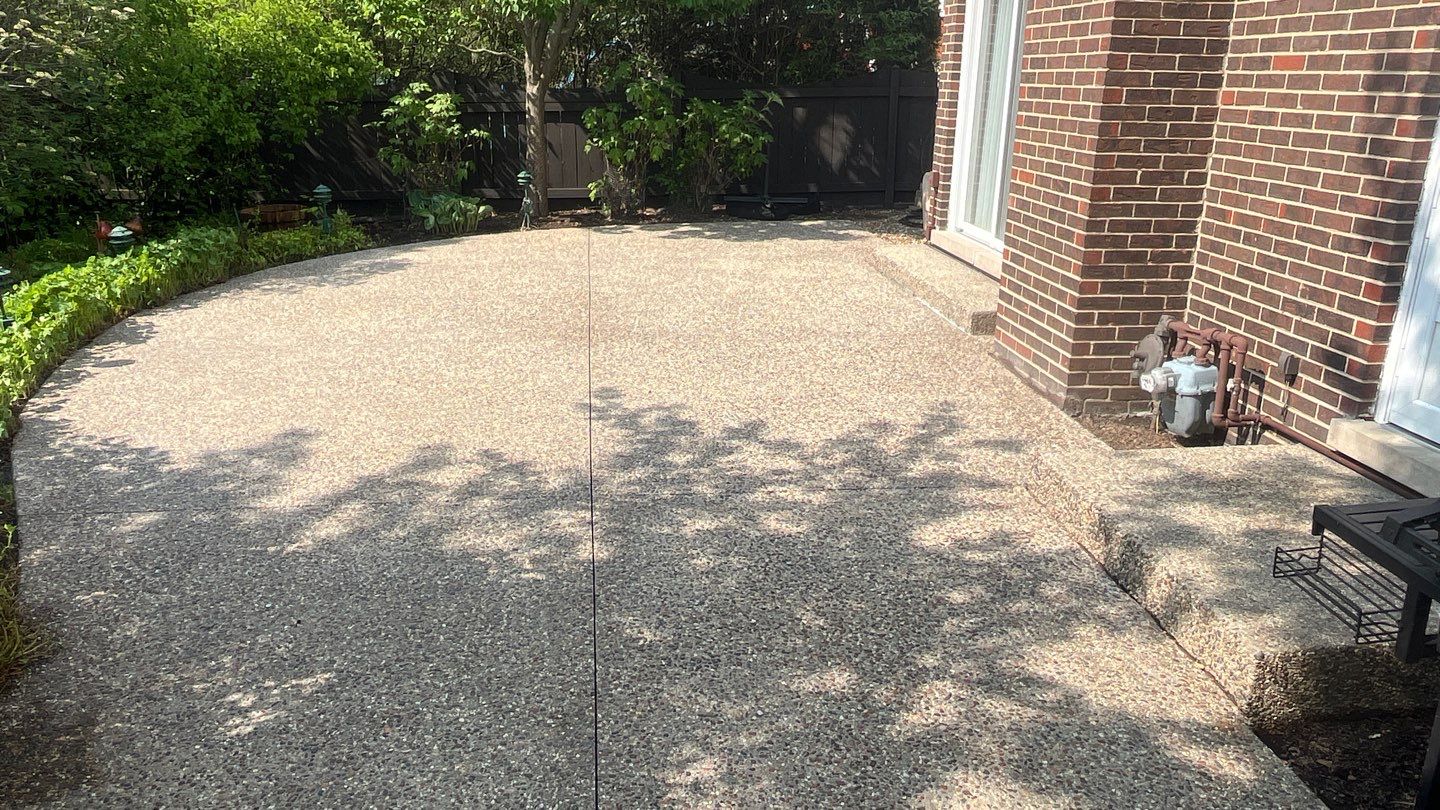Northbrook, IL aggregate strip and re seal by Northern Power Washing LLC.
