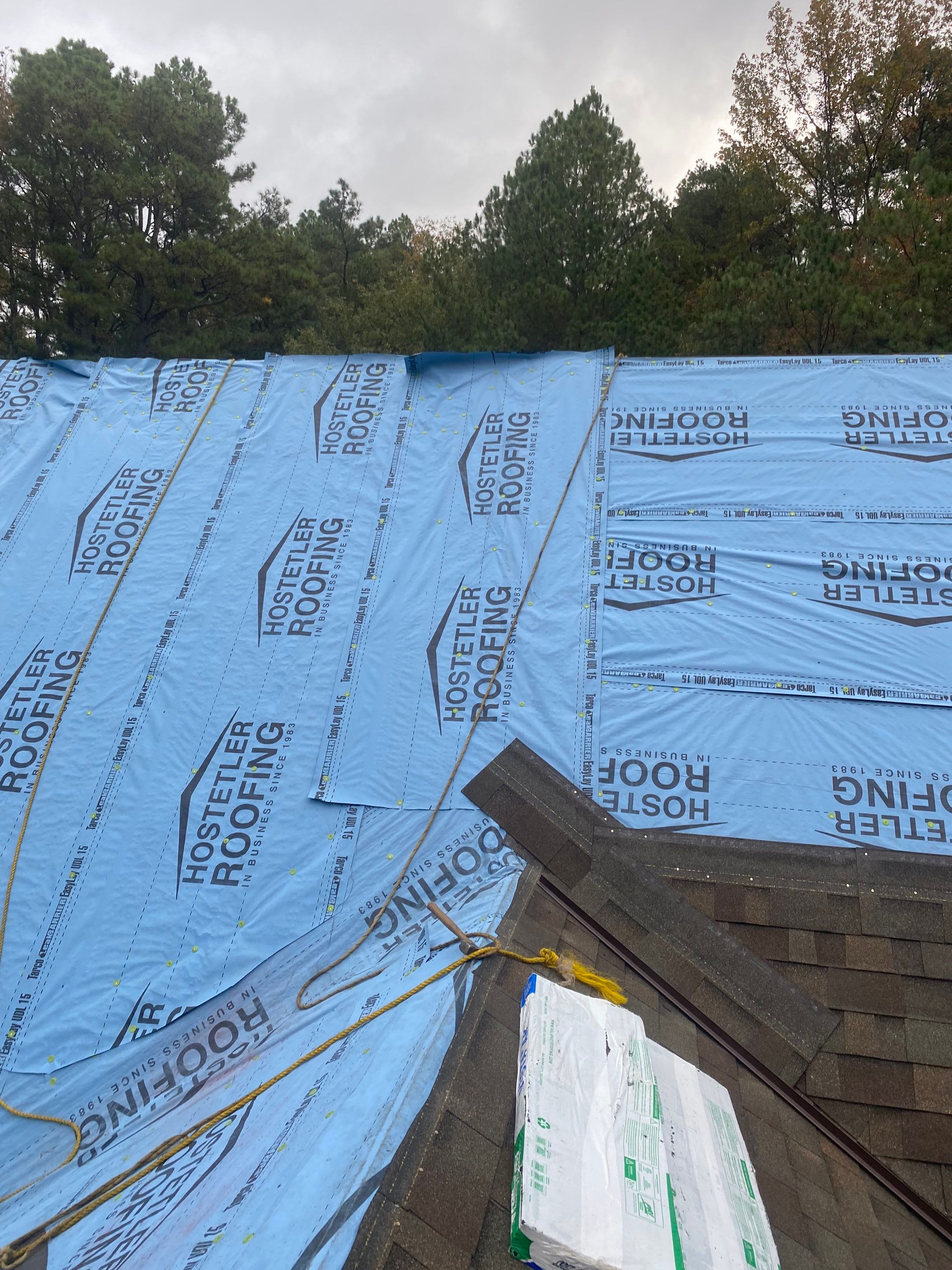 Residential Roofing Repair using Malarkey Highlander: Natural Wood by Hostetler Roofing
