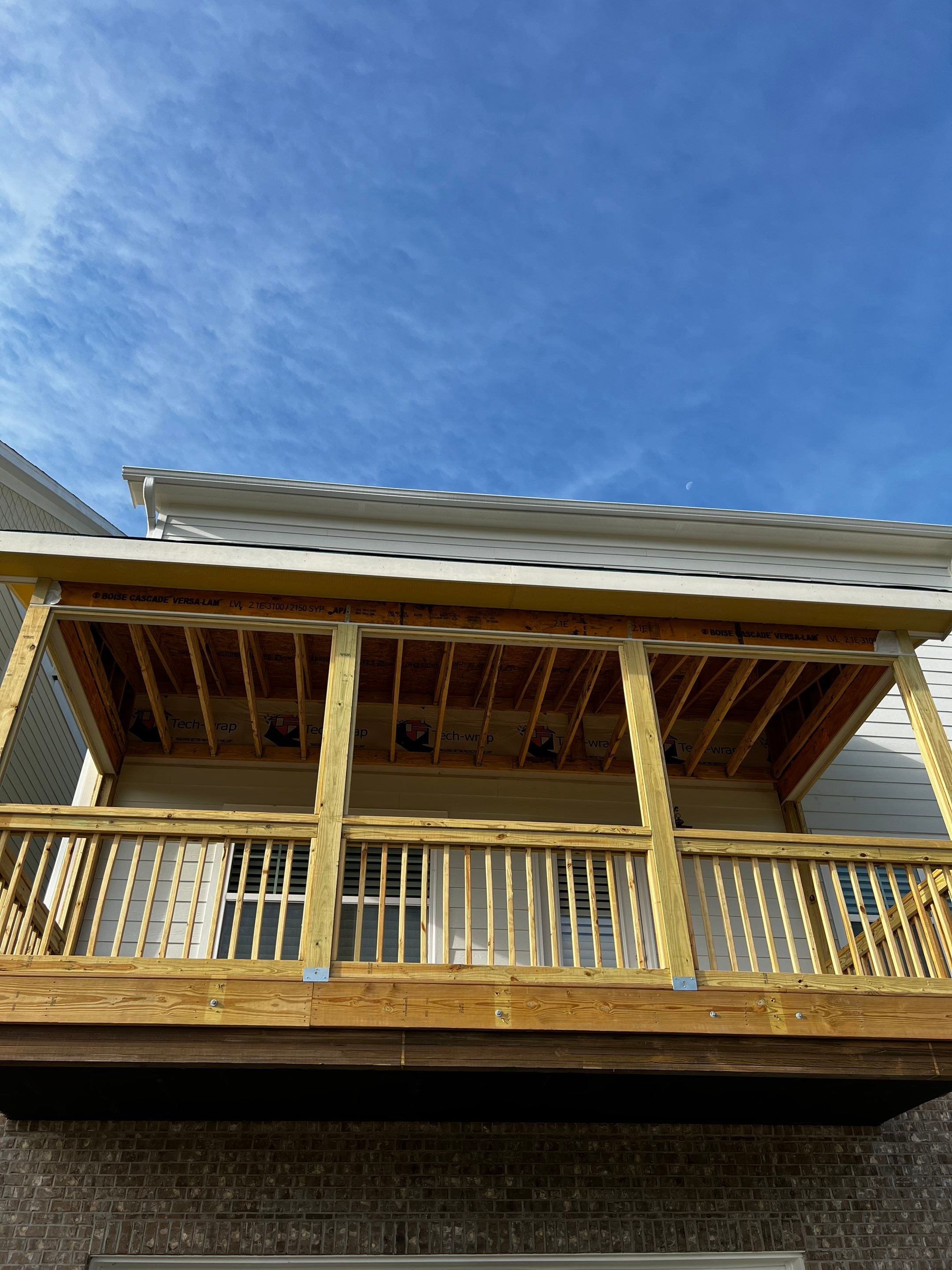Second-Story Screened-In Porch and Deck Build in Marietta by Swift Home Renovations
