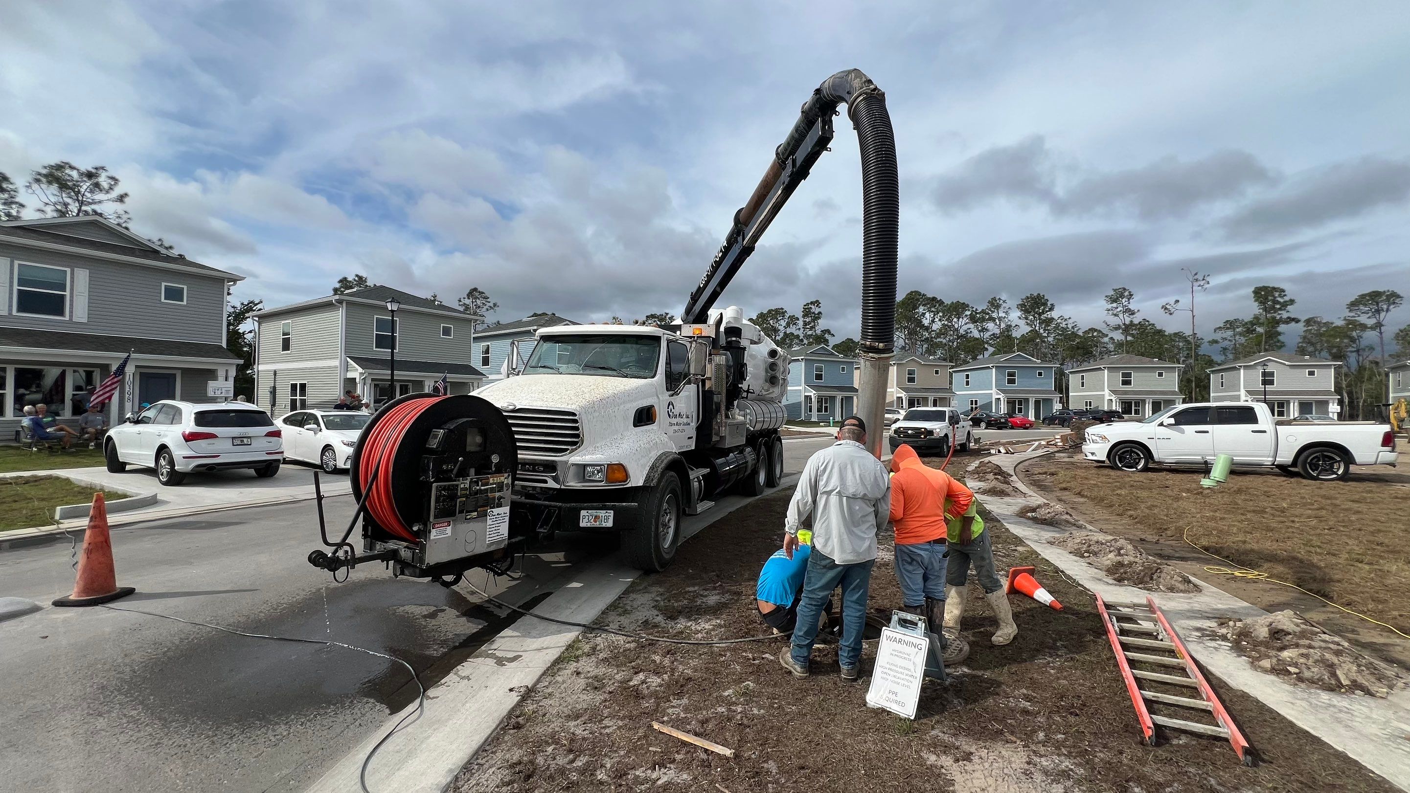 New Community Stormwater System Catch Basin Cleaning by Don Mar, Inc. Storm Water Solutions