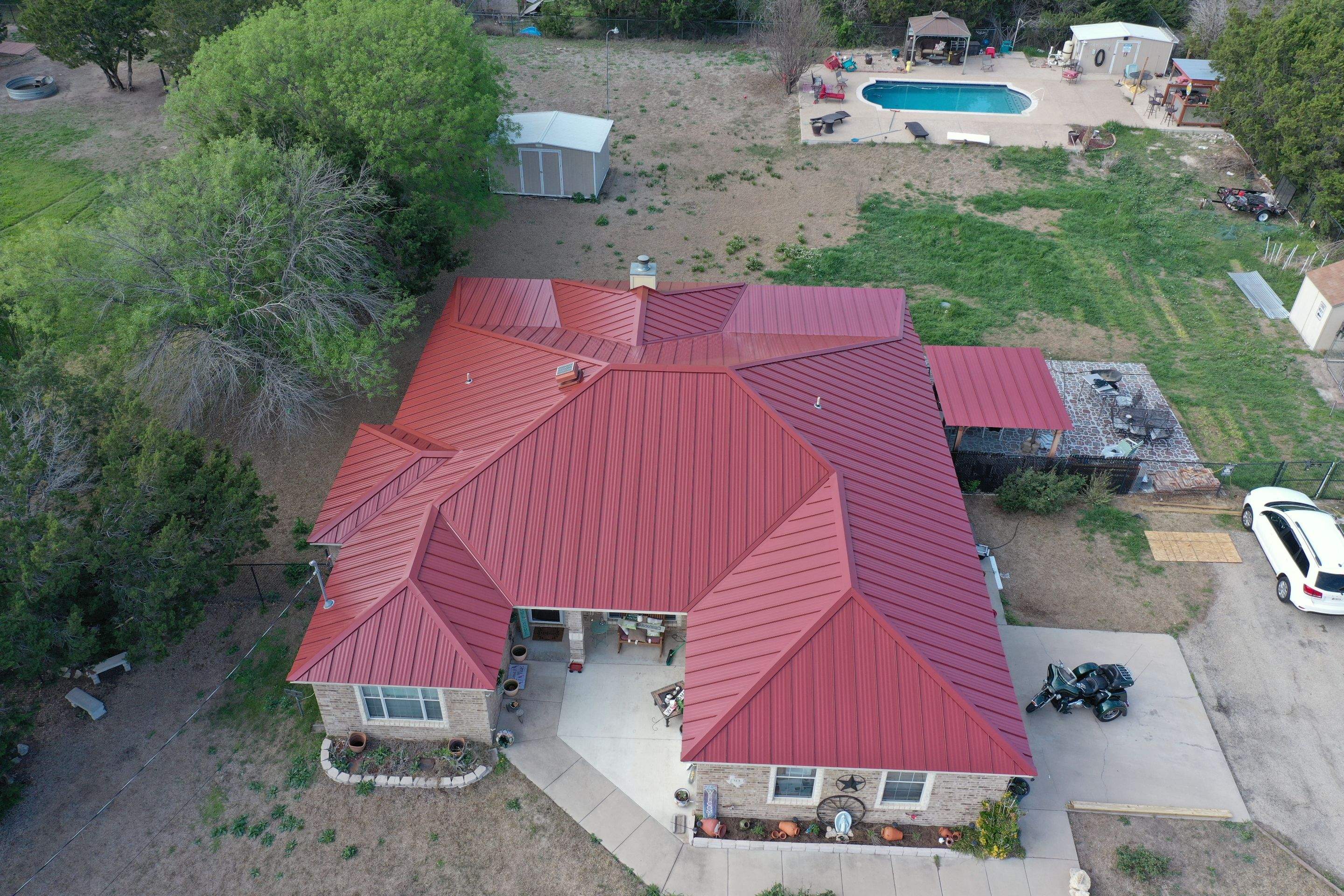 Residential Roof Replacement using Metal 1" Double Lock by Action Exteriors Austin