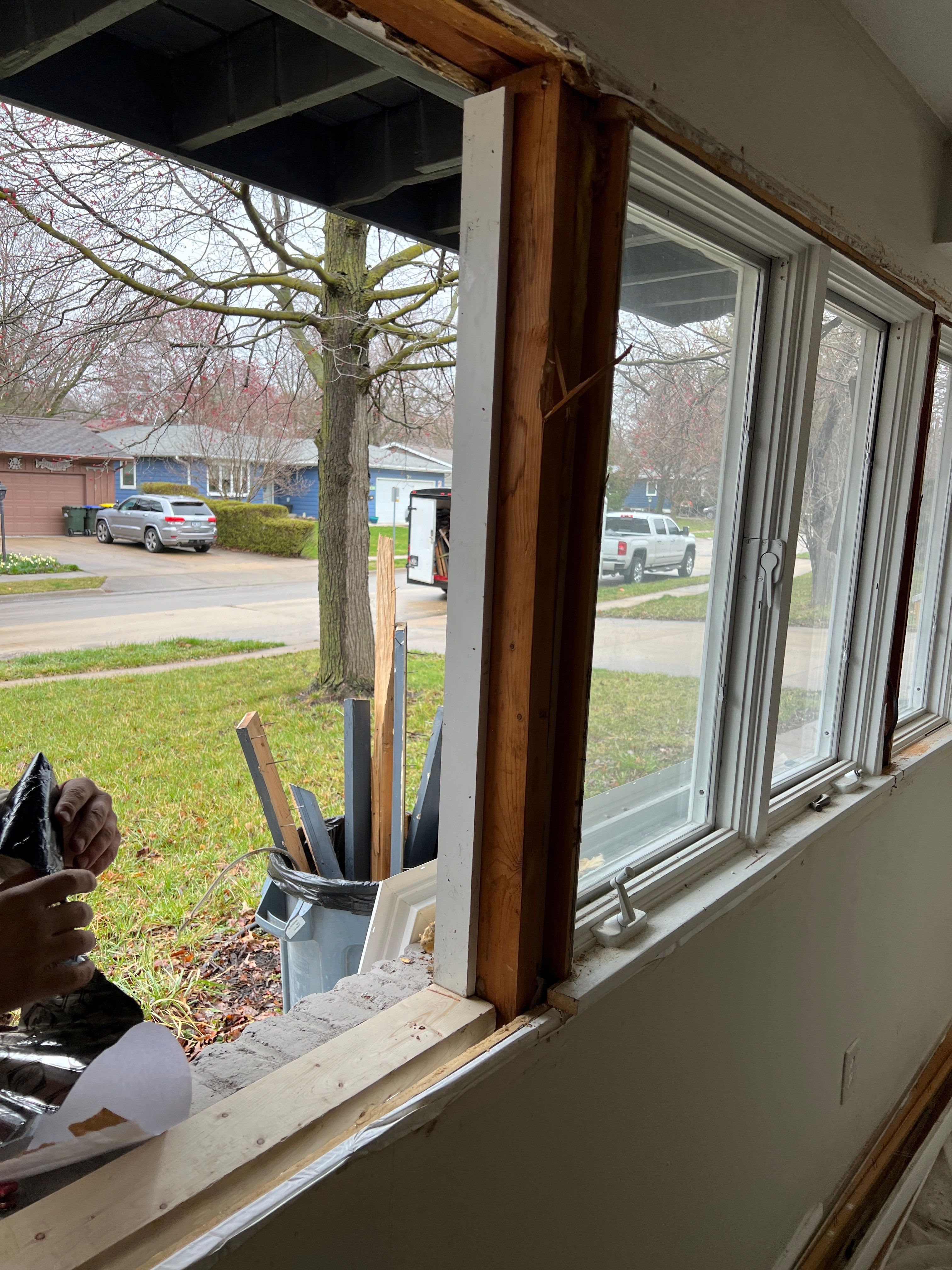 Window Installation using Pella 250 series vinyl window by United Windows and Siding LLC