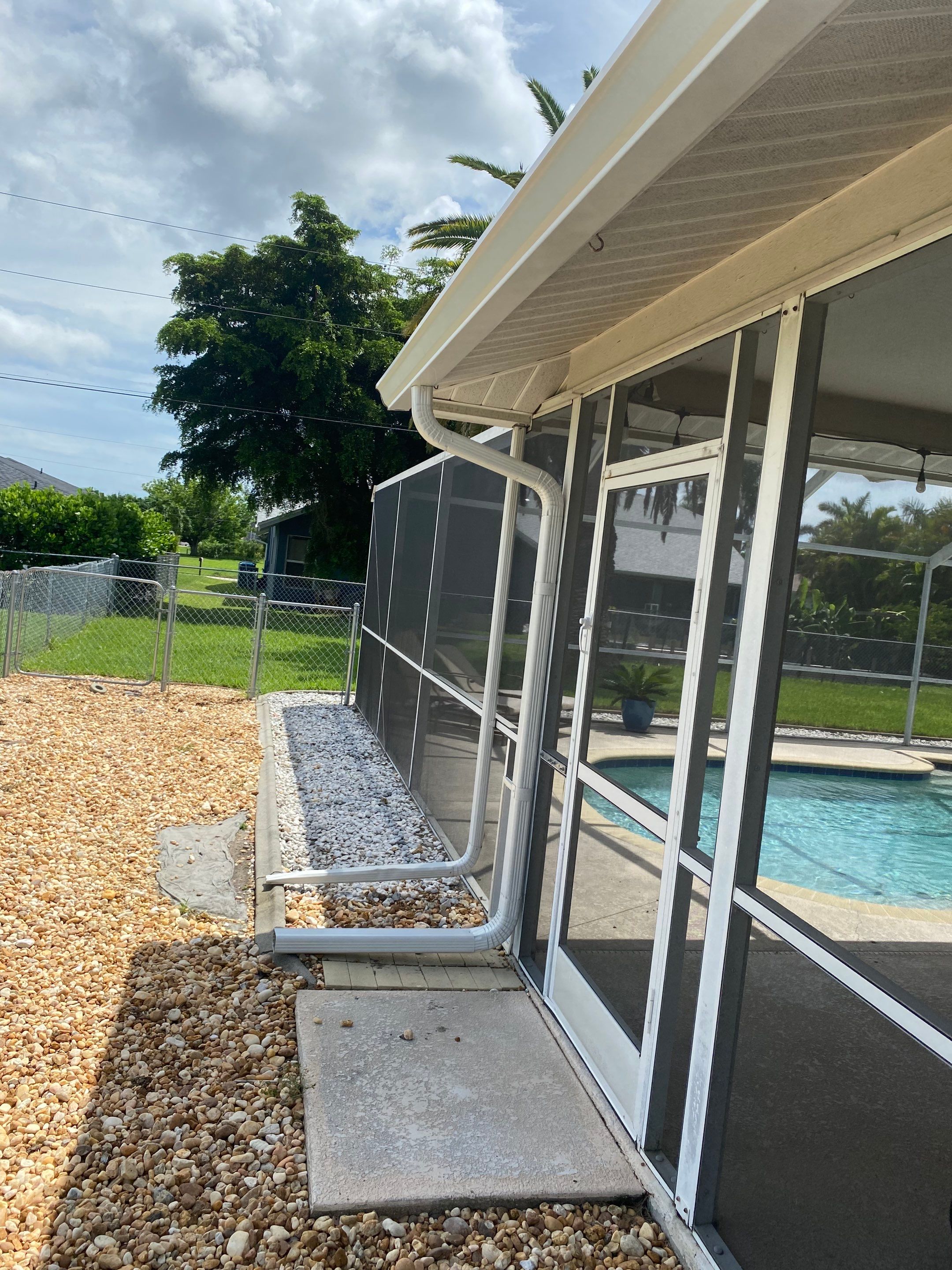 Seamless Gutters for Buildings in Cape Coral FL by Gutter Professors