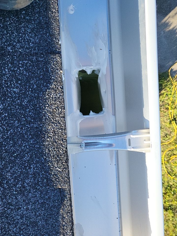 Gutter Installation using K-Style Seamless Gutters by Gutter Professors