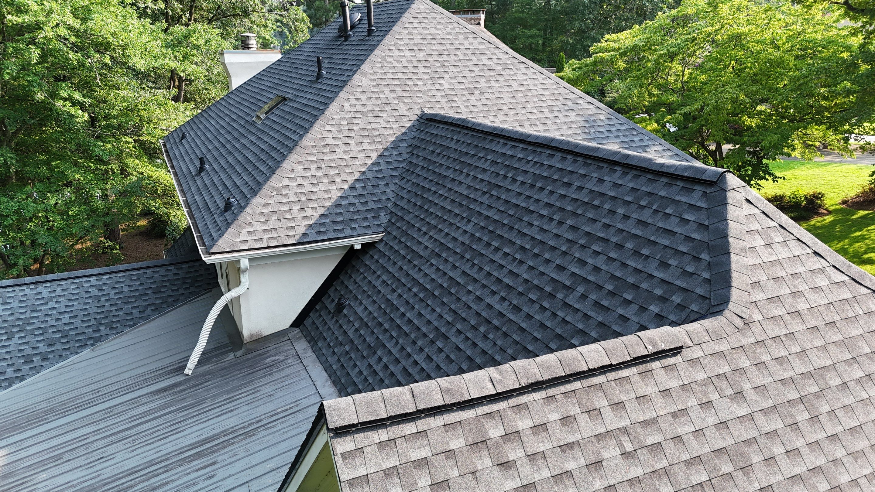 Marietta, GA Roof Replacement GAF HDZ Charcoal by Reset Roofing
