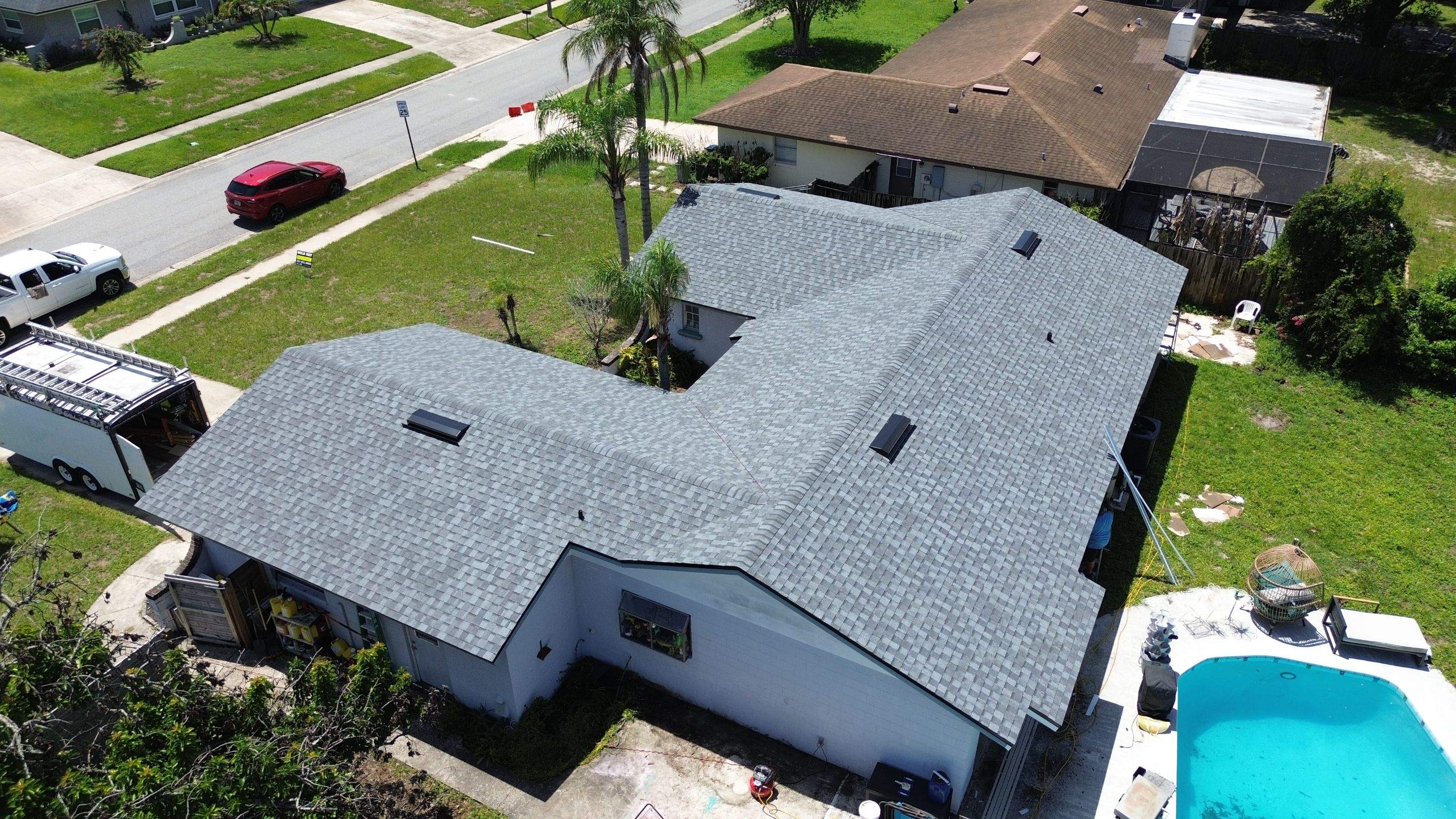 Reroof in Orlando FL by Gold Key Roofing