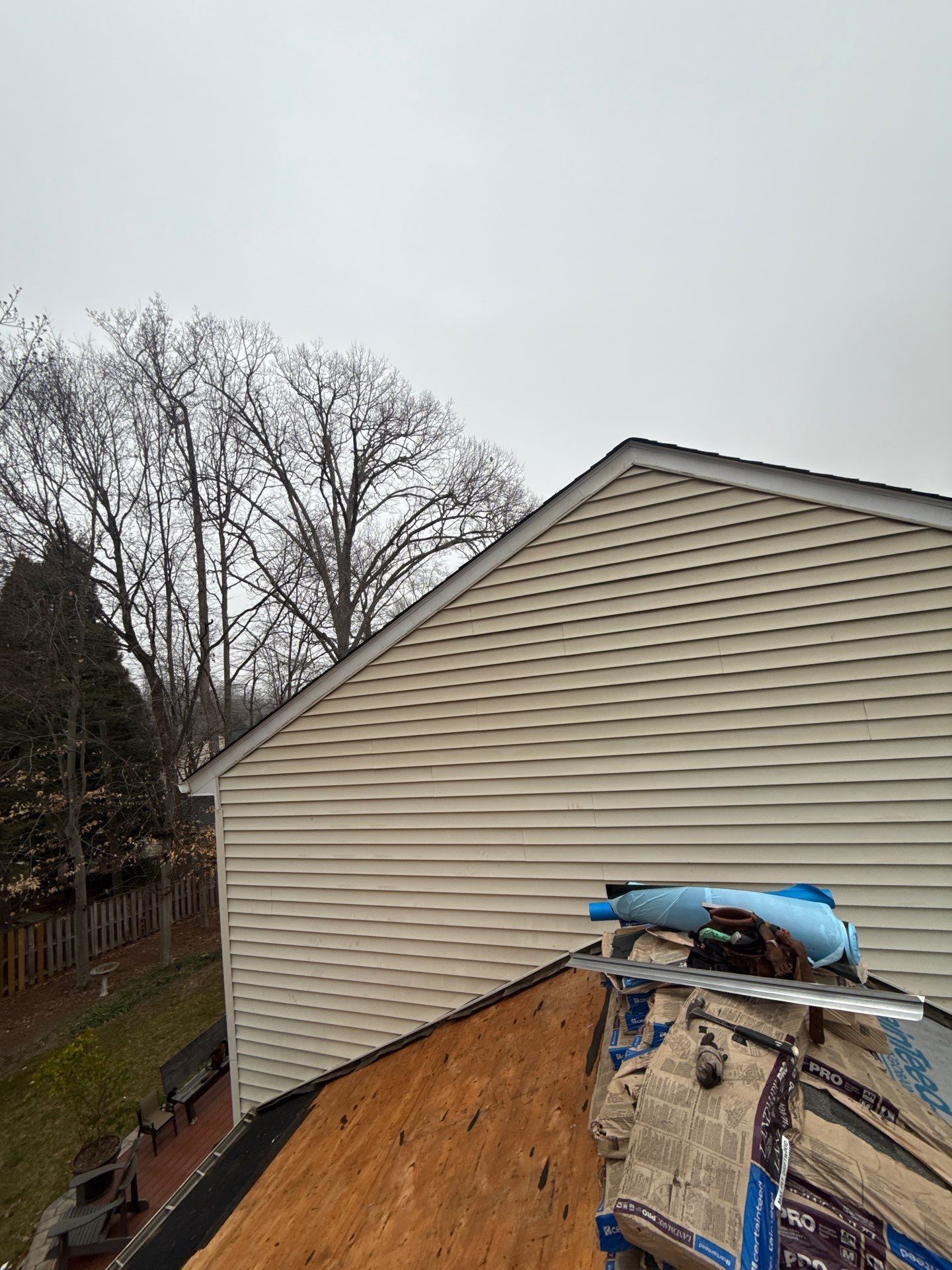 Fairfax Station :Residential Roof Replacement with CertainTeed Landmark Pro in Max Def Drift Wood by RM Banning, Inc.