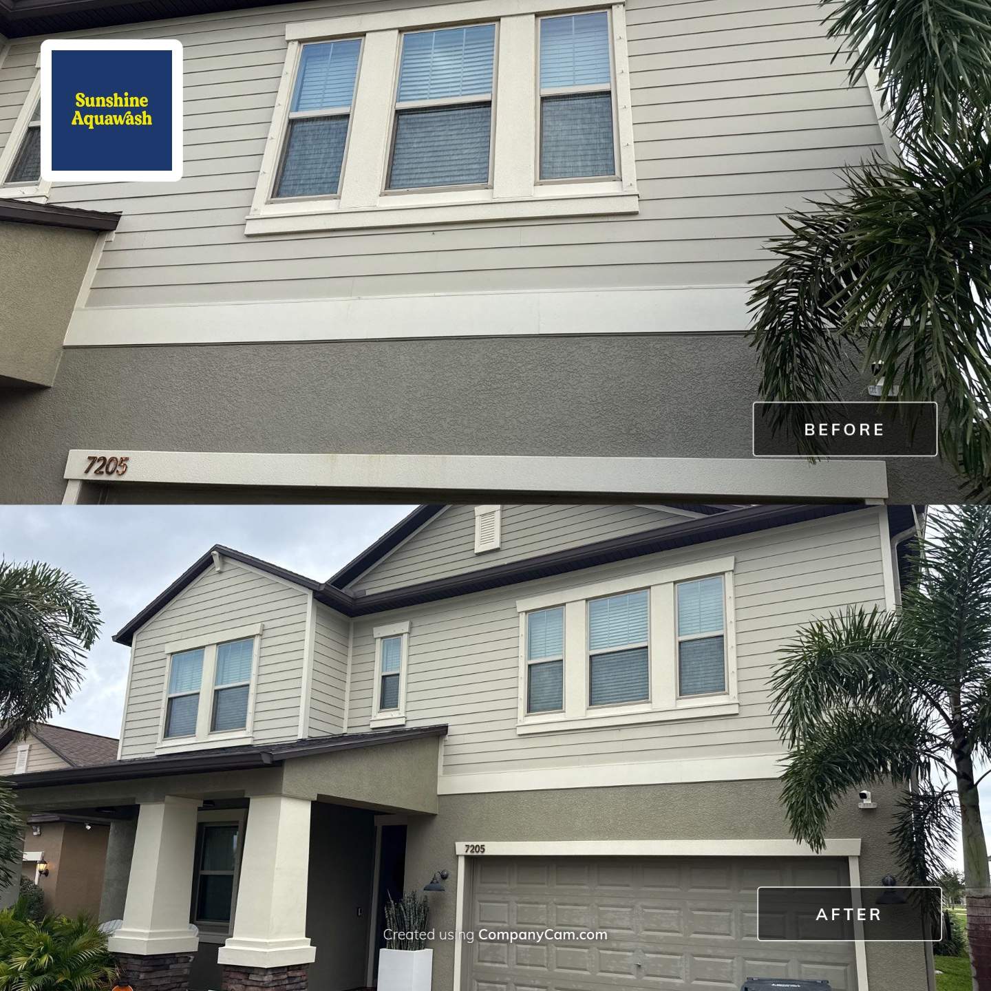 2-Story Asphalt Shingle Roof Cleaning & House Wash – Cypress Mill, Sun City Center, FL by Sunshine AquaWash