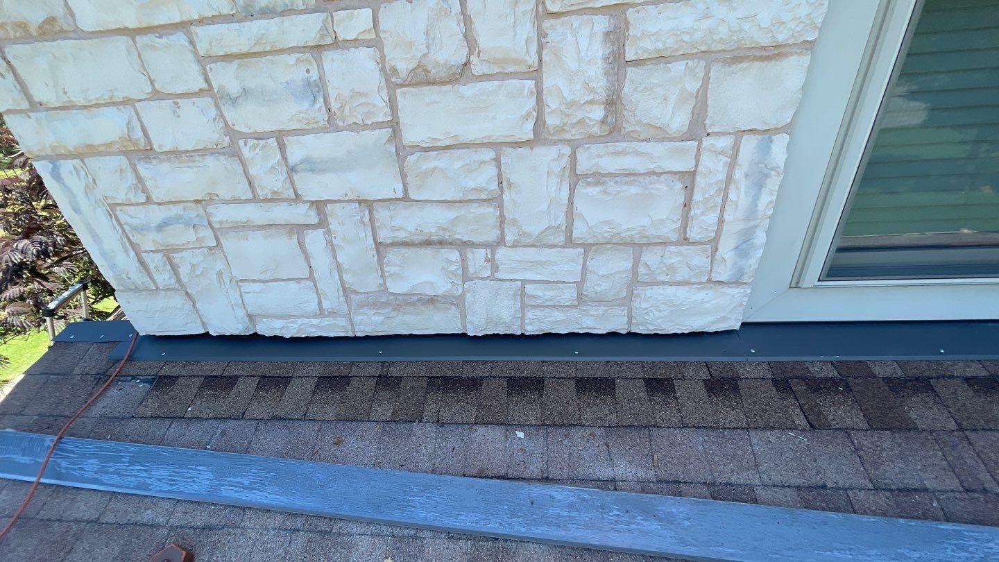 Leak Repair over Master Bedroom and Bathroom by Tex-Line Roofing