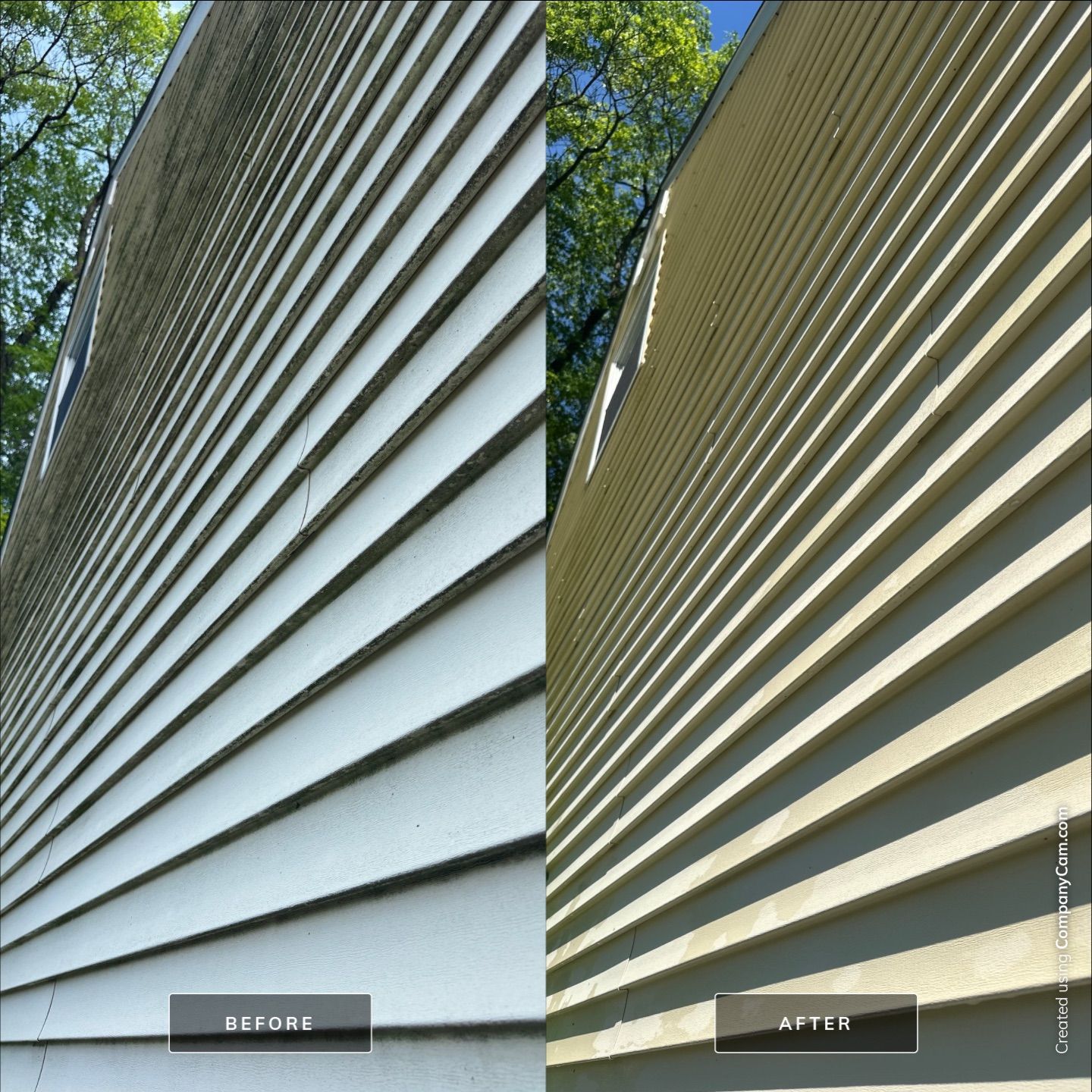 Project in Island Lake by Simmons Power & Soft Washing