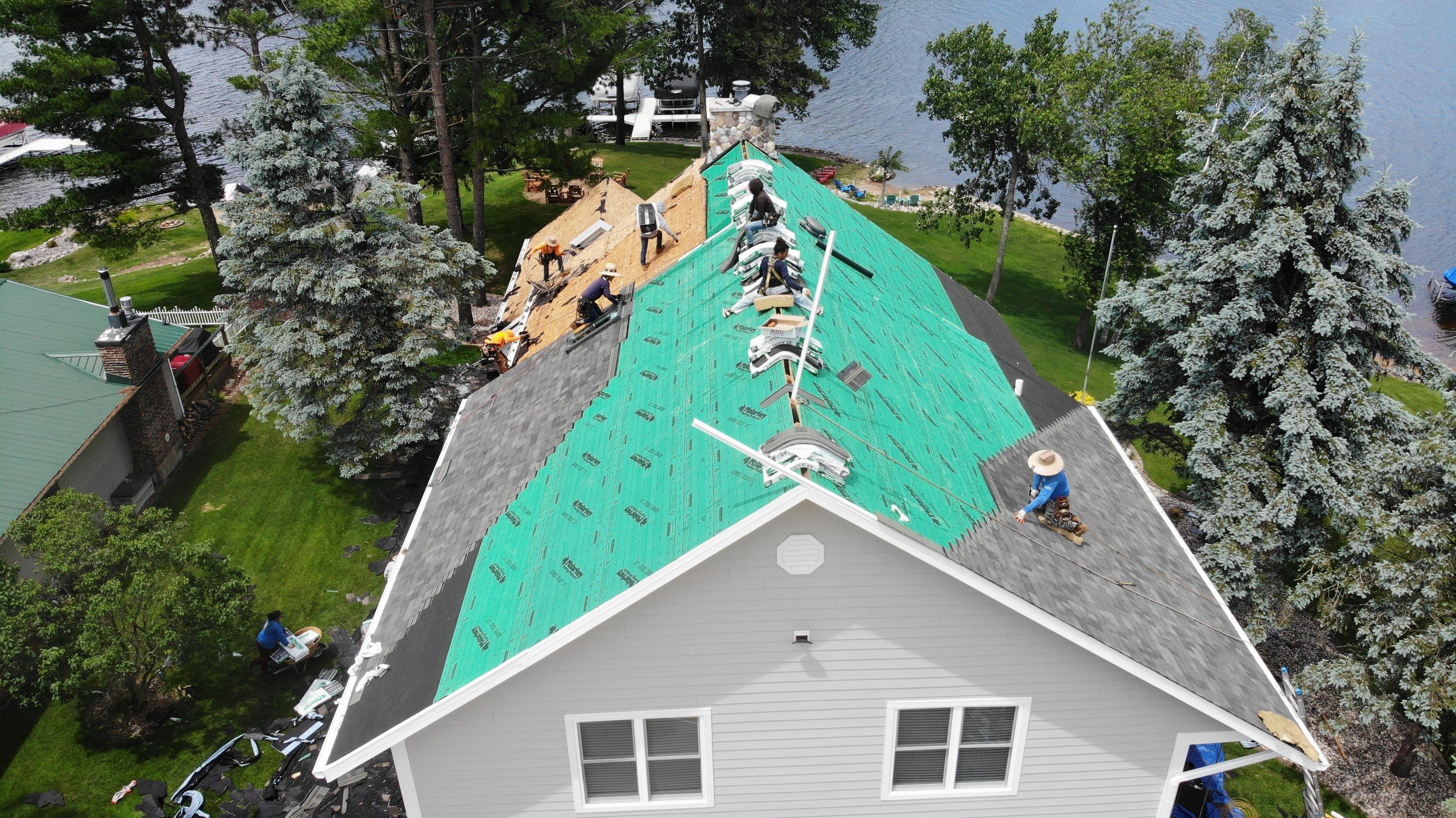 Nekoosa Residential Roof Replacement with Architectural Shingles and Skylights by Mr Roof & Remodeling Co