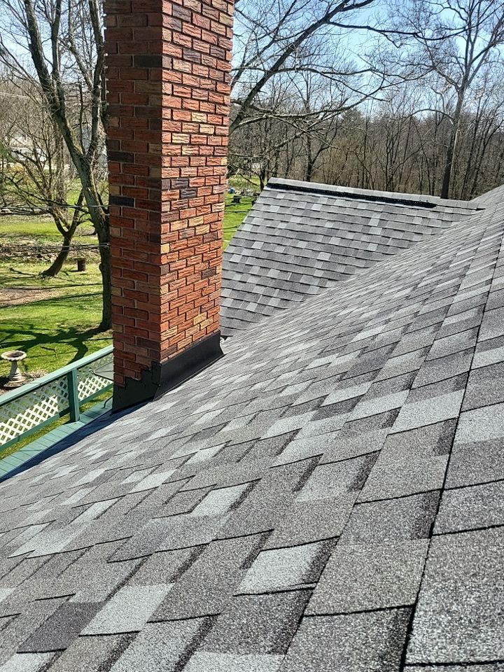 ATLAS PINNACLE COLOR: COASTAL GRANITE DRIP EDGE: BLACK by Eagle Eye Roofing