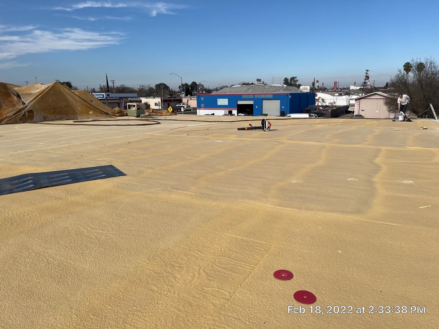 Spray foam and coatings using Conklin Benchmark/PUMA XL coatings and spray foam by Straight Edge Roofing Inc