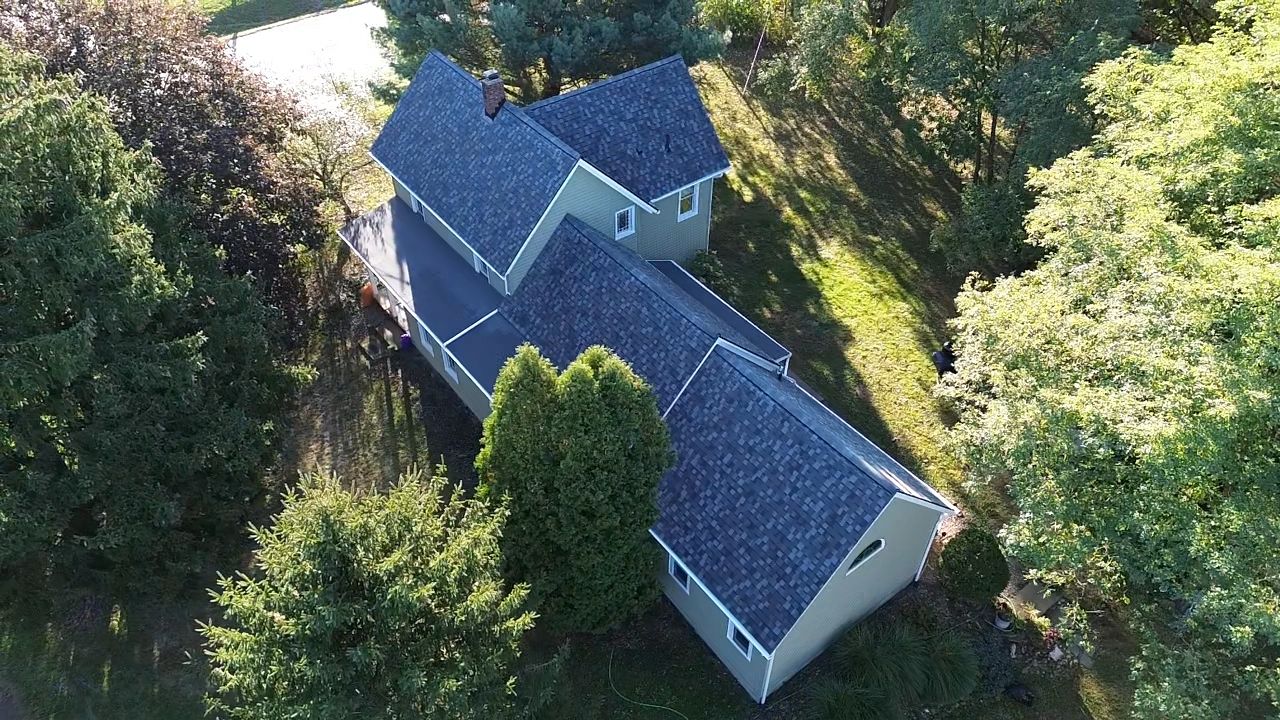 Atlas Pinnacle, Color, Coastal Granite, Drip Edge, Color, Black by Eagle Eye Roofing