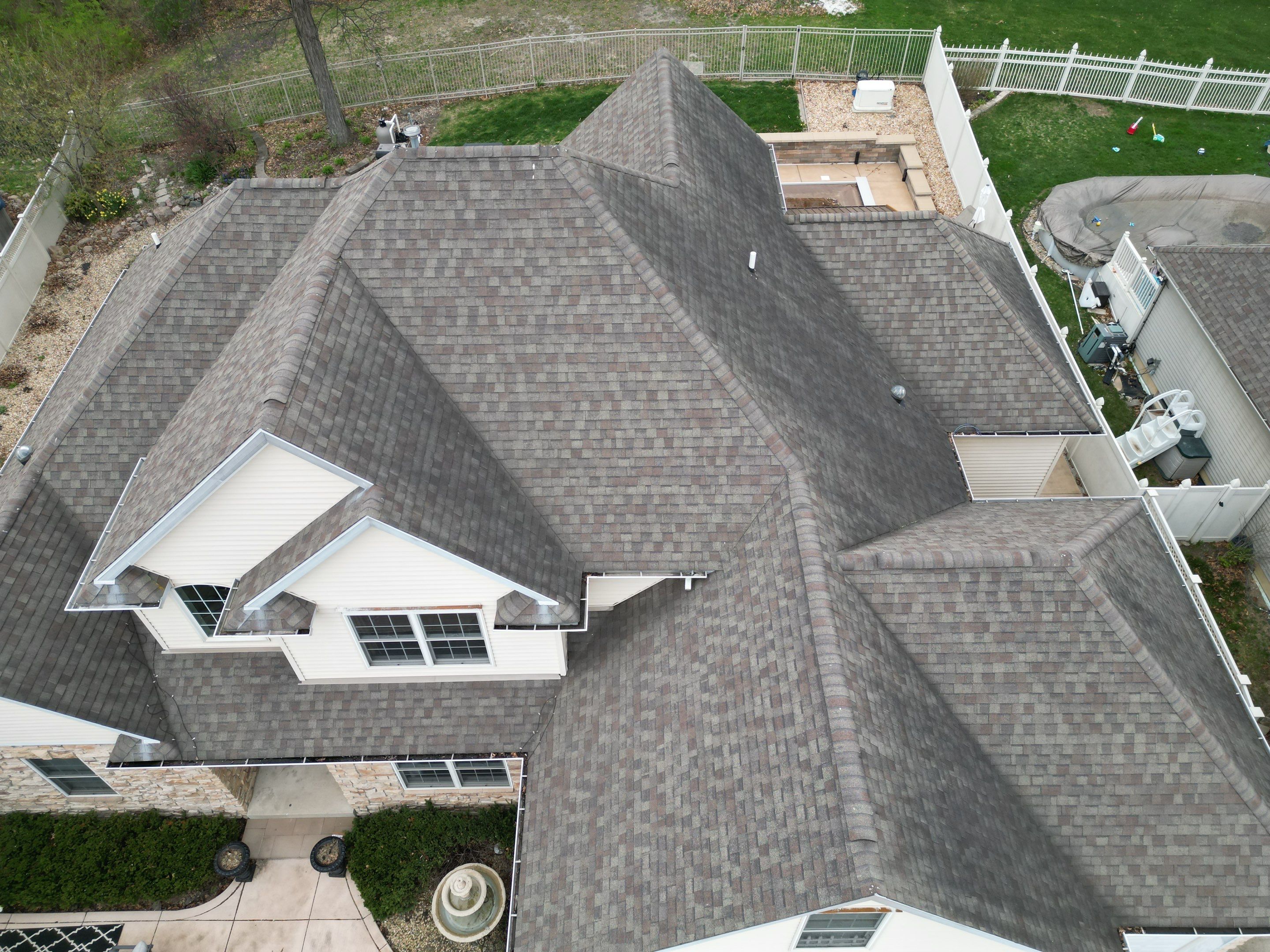 Roofing using GAF Weathered Wood by Optimal Home Improvement 