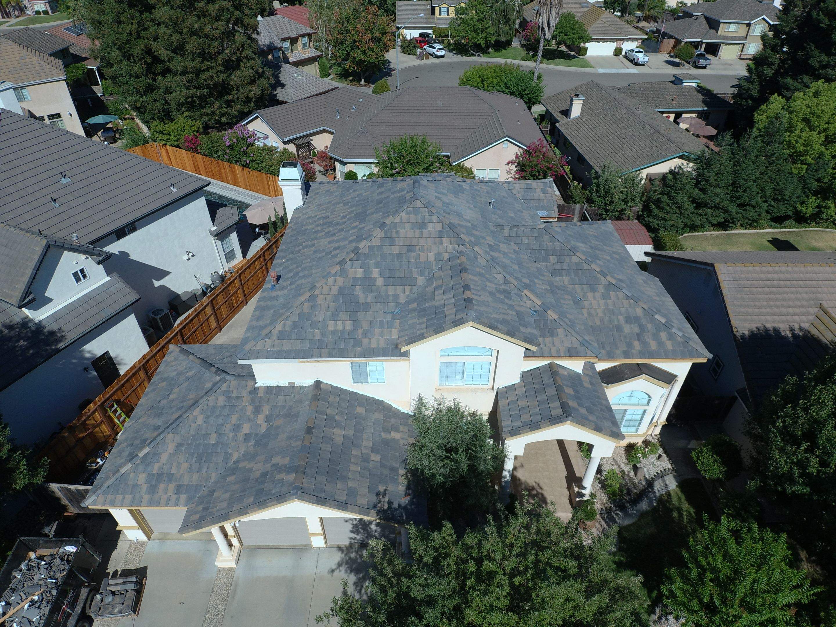 New tile project using Monier roof tile by Straight Edge Roofing Inc