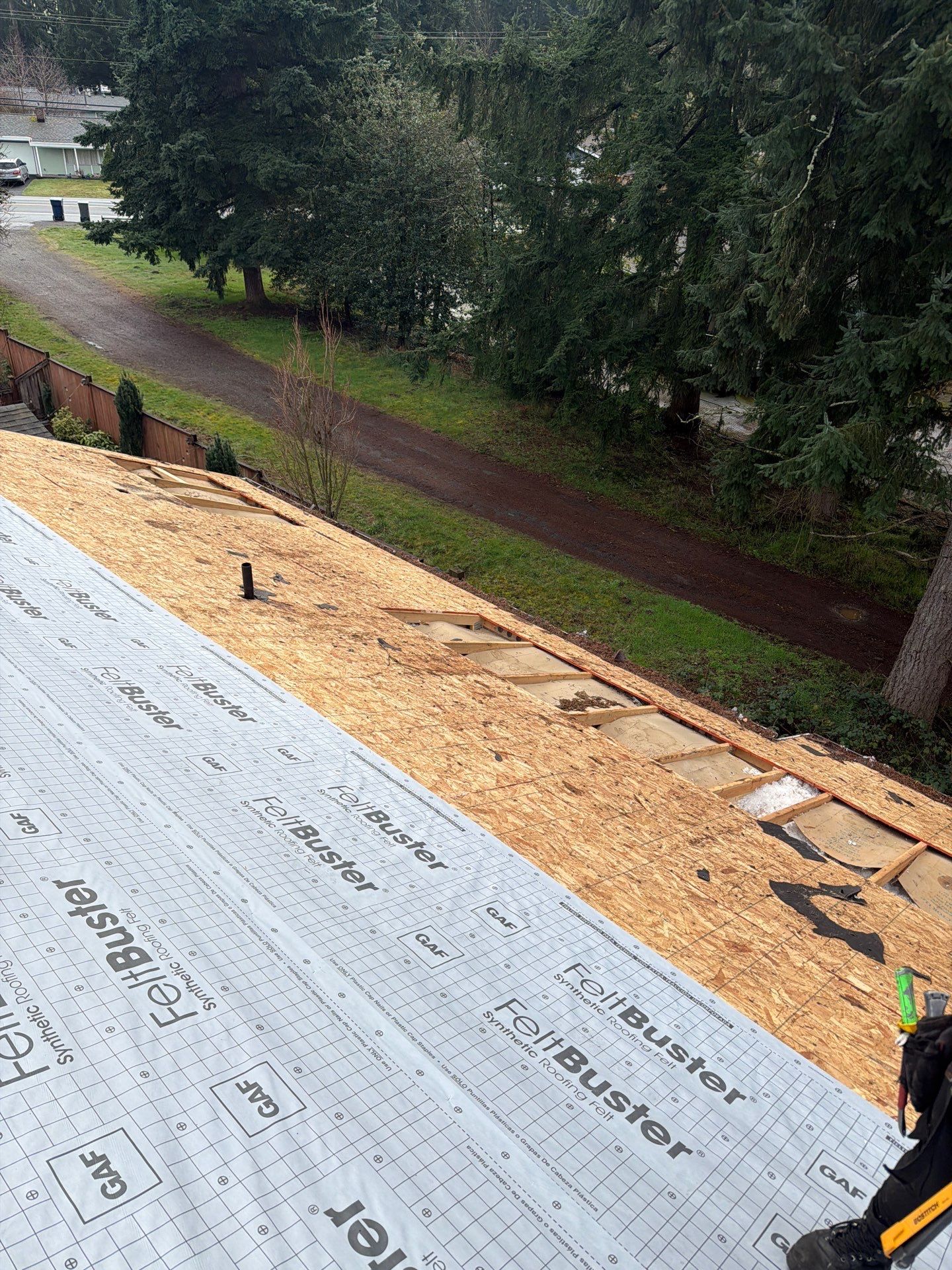 Residential Roofing Installation using GAF HDZ Shingles by Roofing Formula LLC