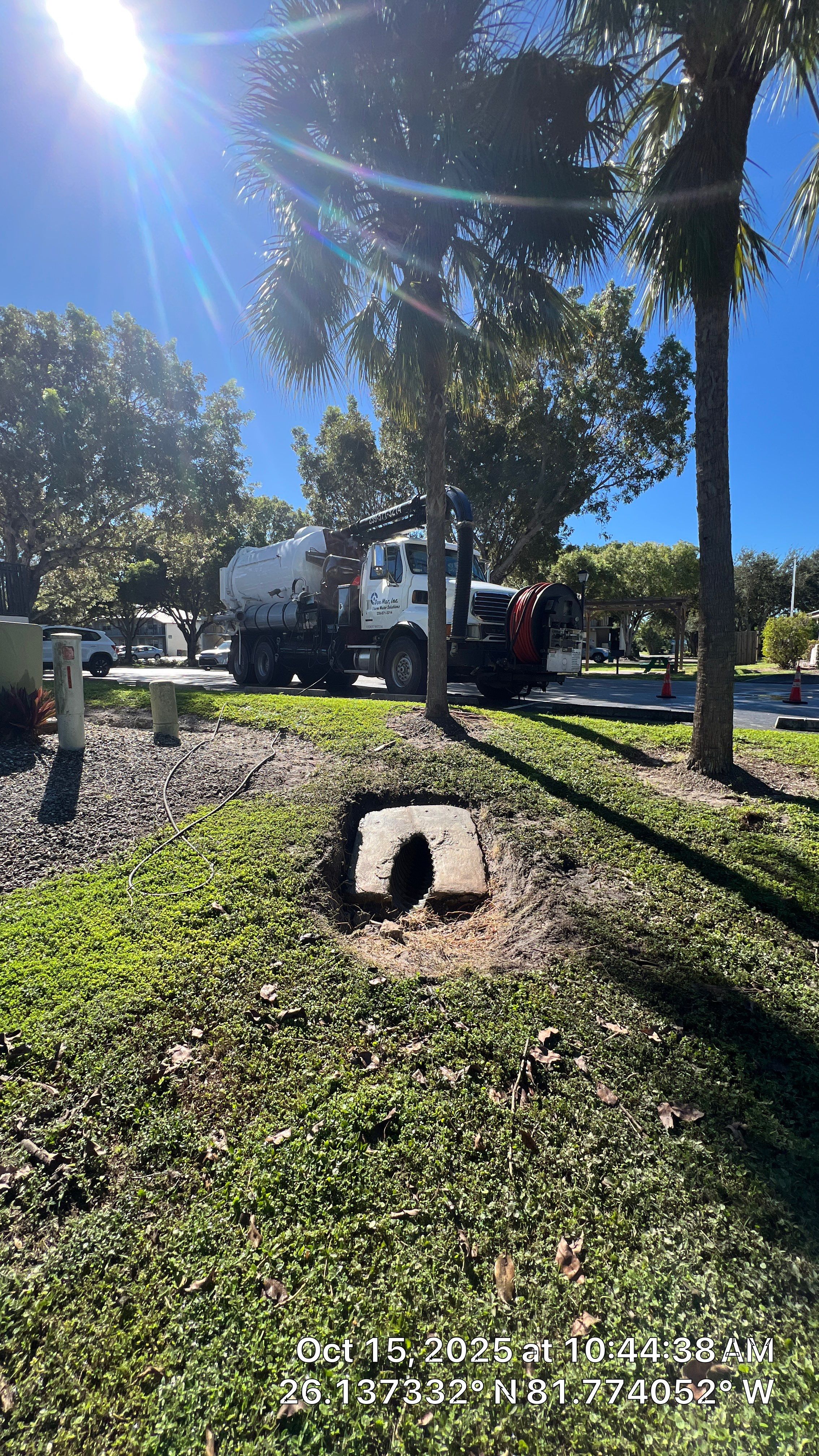 Naples Apartment Complex Culvert Cleaning by APS Power & Water