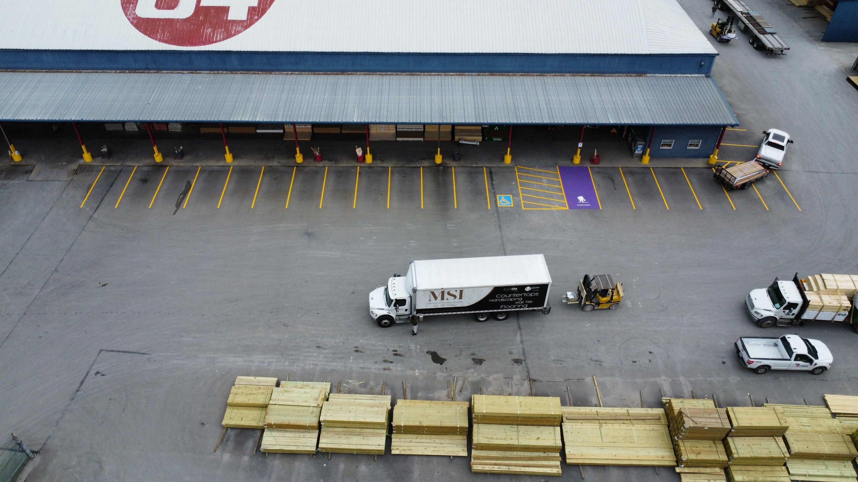 84 Lumber by G-Force Parking Lot Striping of Pittsburgh