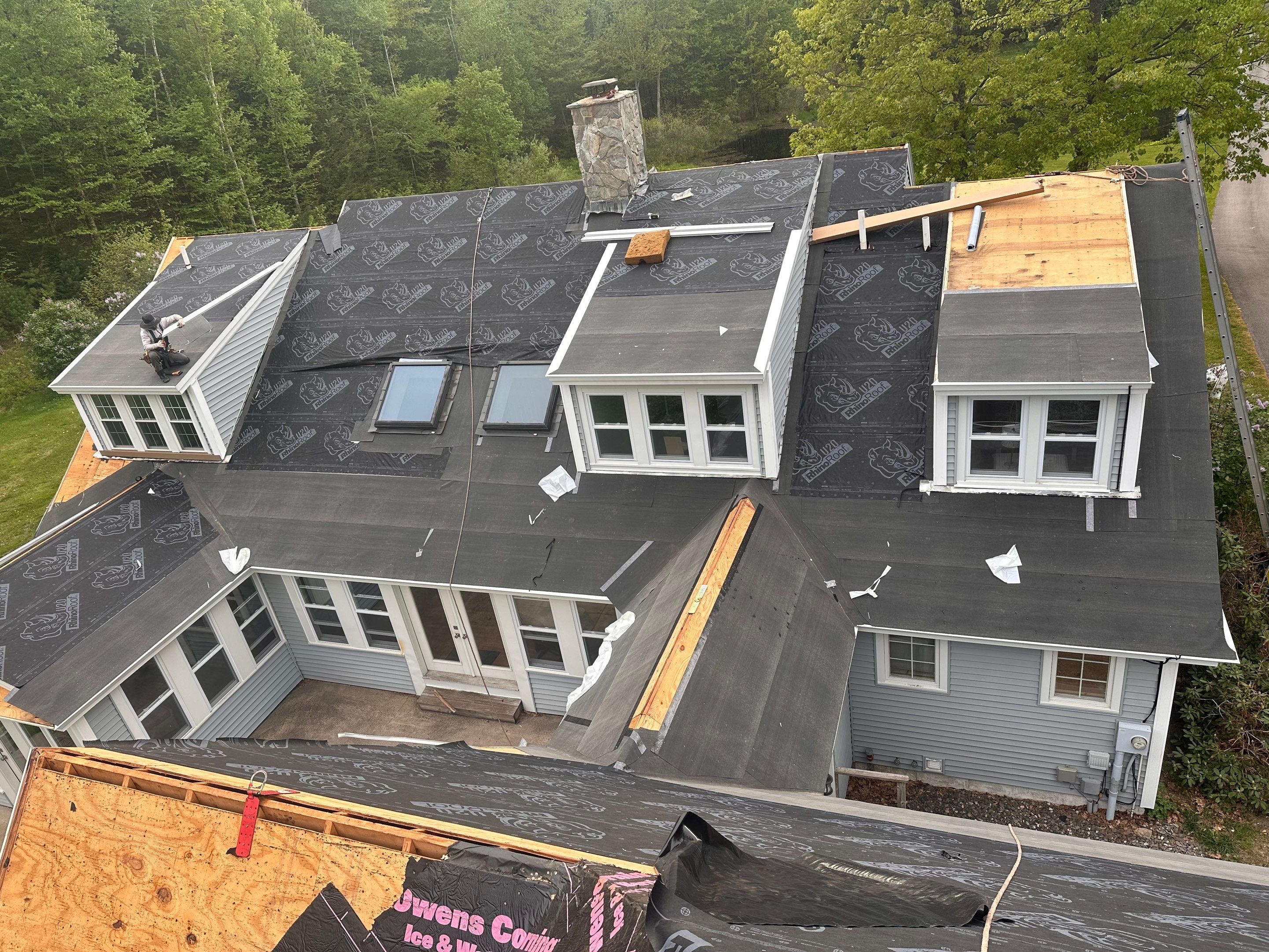 Owens Corning Asphalt Roof Replacement in Deerfield, NH by Tall pine roofing