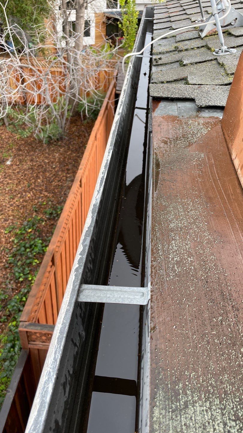San Jose Gutter Cleaning on a 2 story home by All One Solar Shine