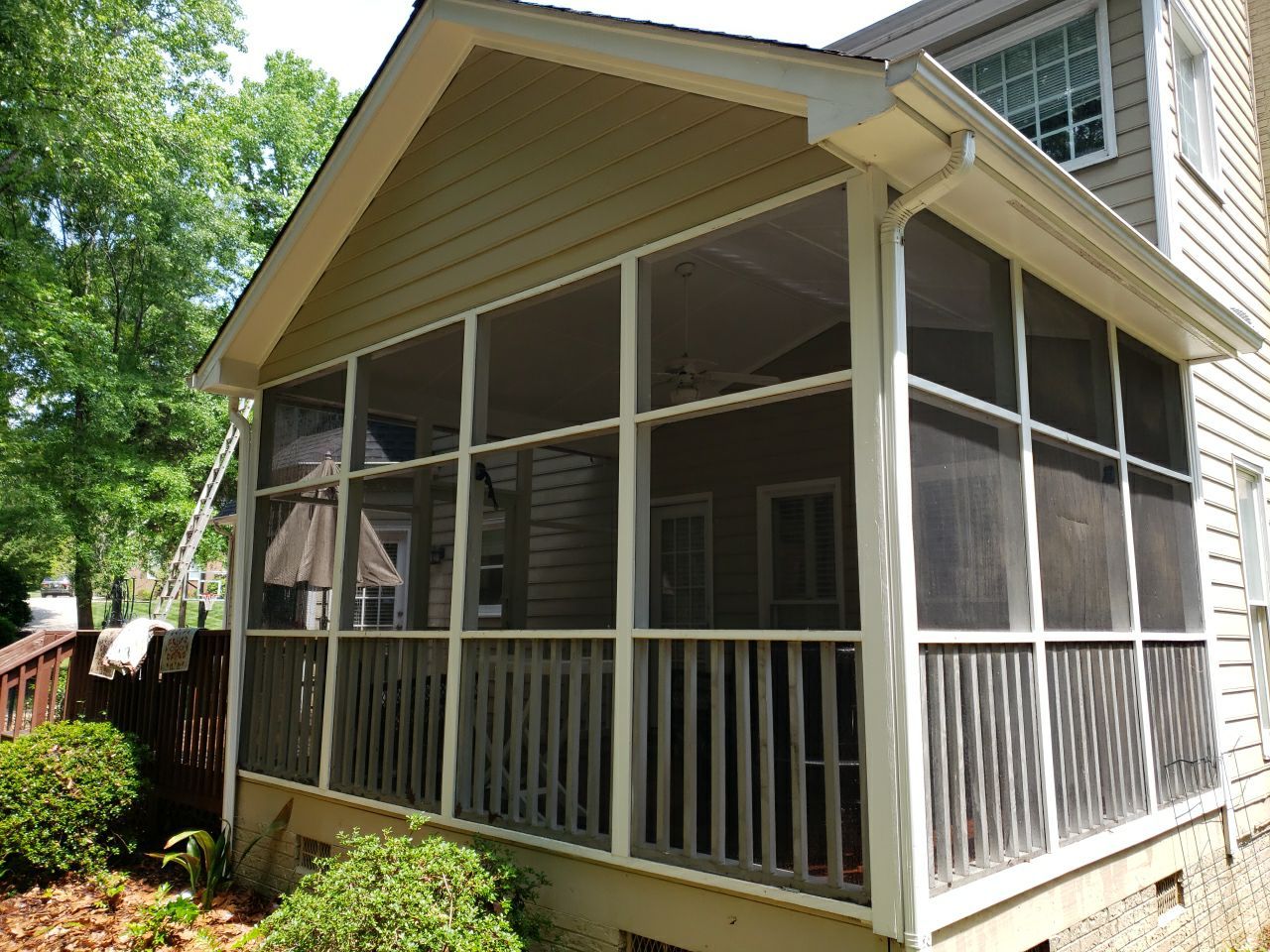 Gutter Cleaning using water by G&H Home Tech Pros LLC