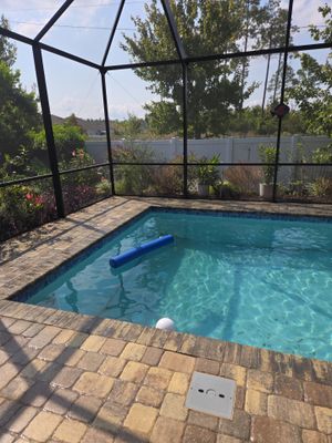 Pool Pavers using PolySand and Concrete Sealant