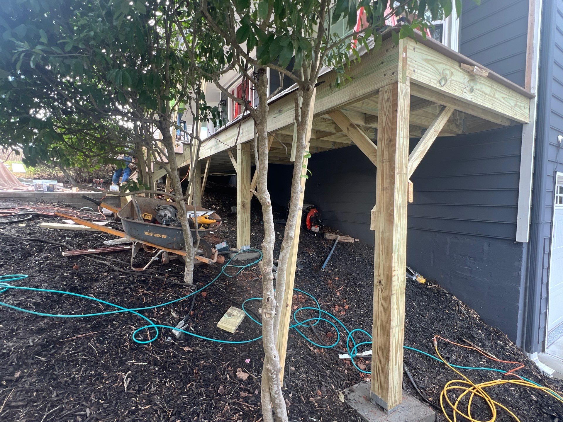 Front porch renovation by Swift Home Renovations
