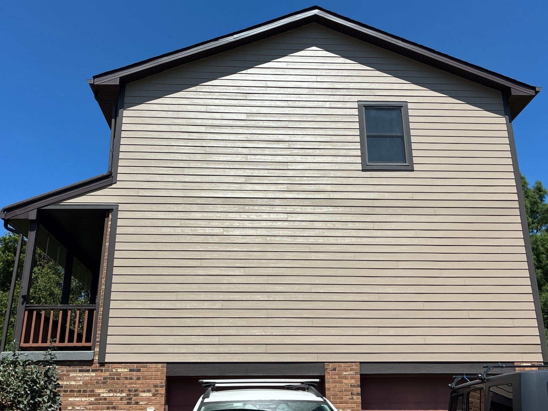 Full House James Hardie Lap Siding and Trim Renovation With Modern Dark Trim In Wexford / Mars PA by Ideal Siding Pittsburgh
