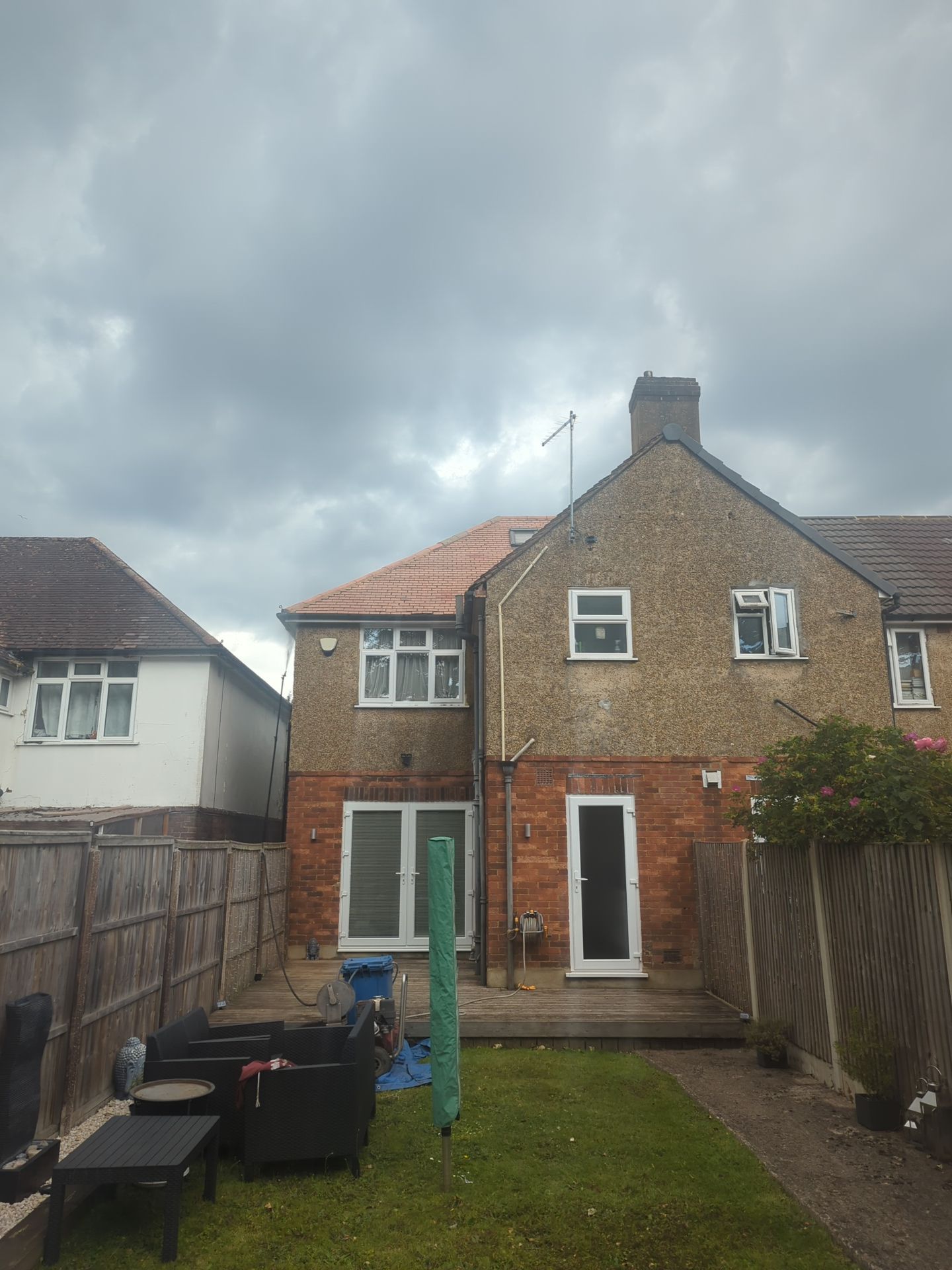 Roof Clean  - Moss Removal - Gutter Clean using Honda 15lpm Low Pressure Washing Machine by Ges Exterior Cleaning ltd