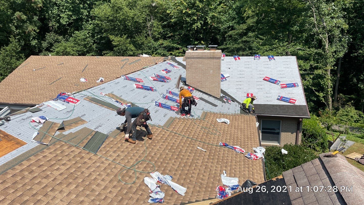Roof Replacement using GAF Timberline HDZ by American Home Contractors
