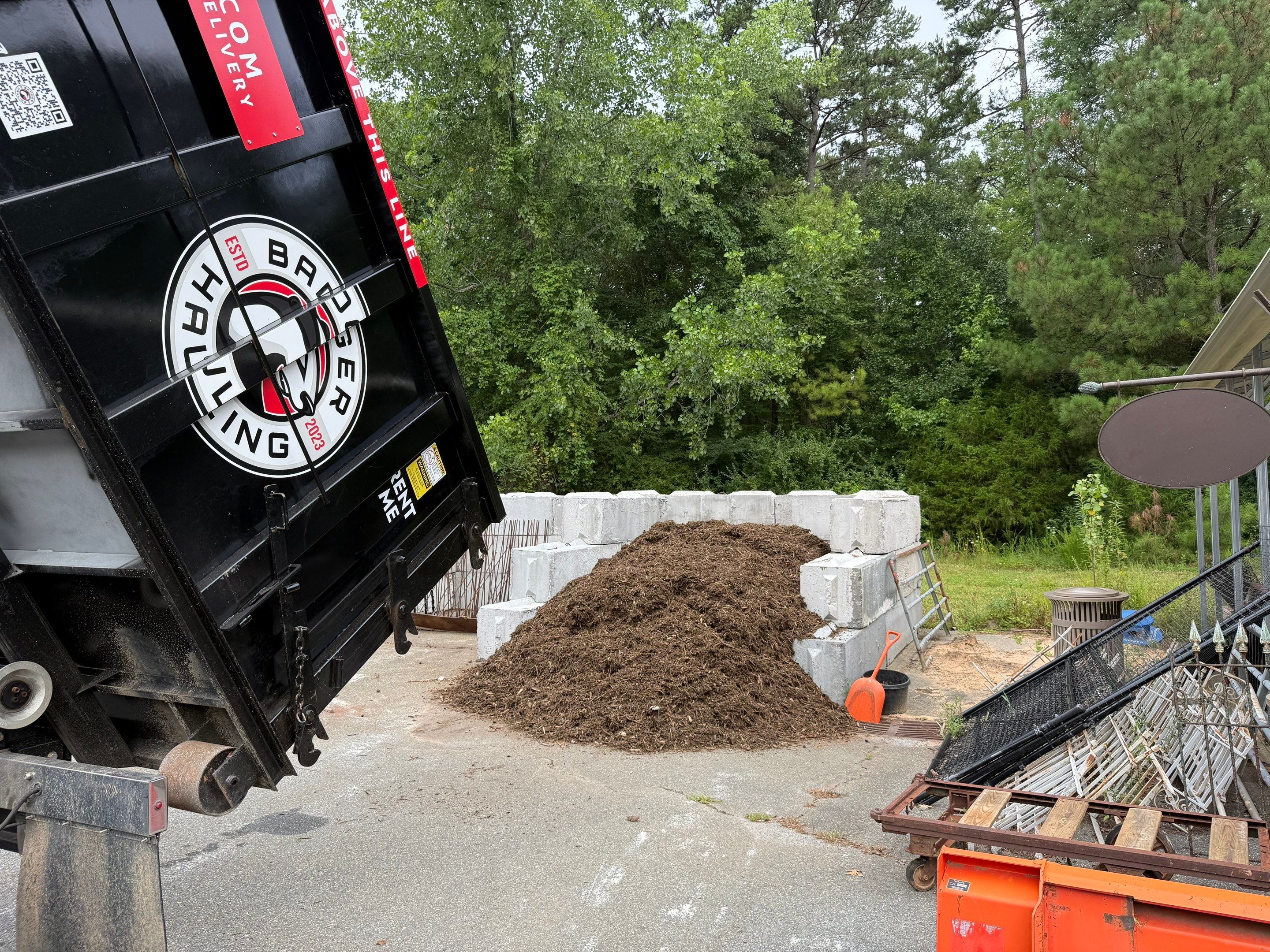 Project in Belmont by Badger Hauling