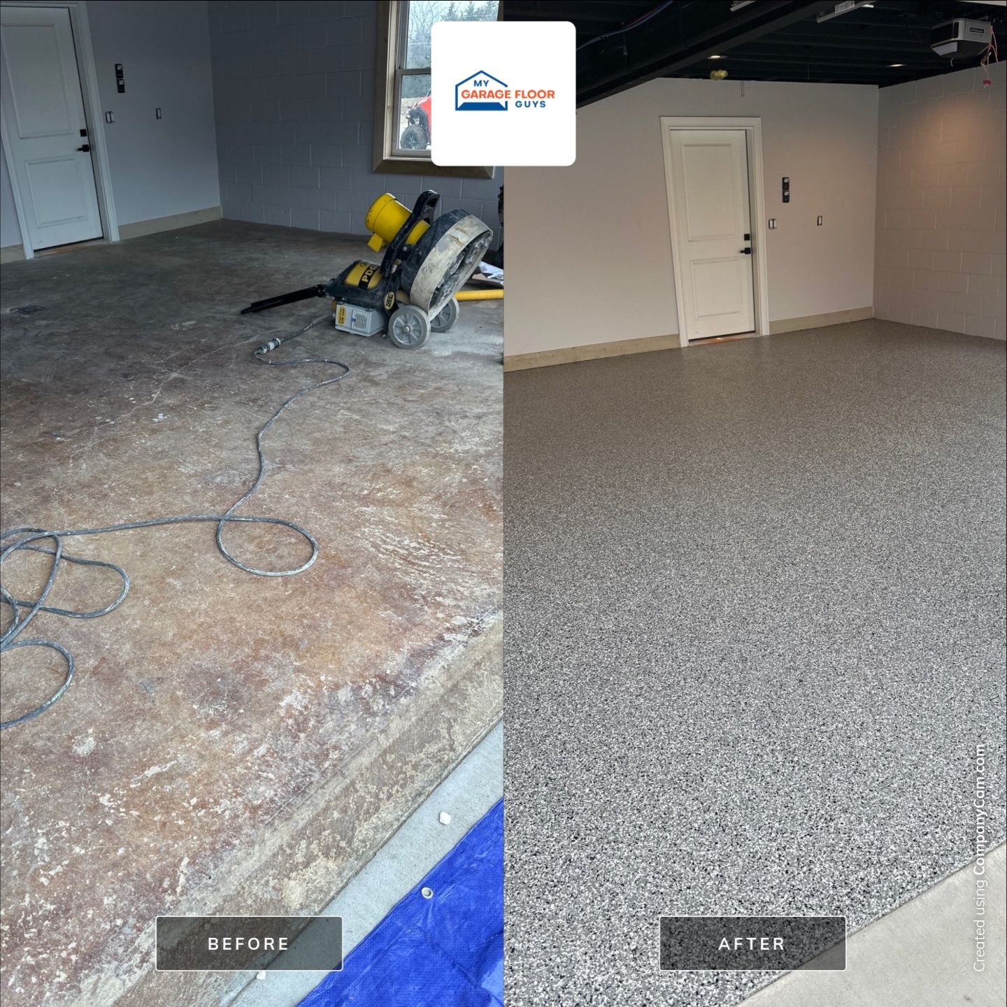 Garage Floor Coating using Wombat by My Garage Floor Guys