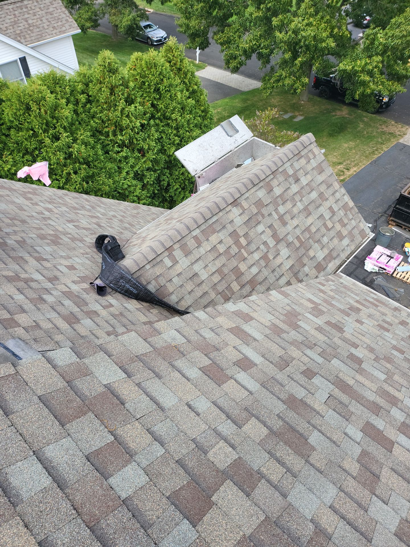 Residential Roofing Installation using Owens Corning Duration Driftwood by A Plus Exterior