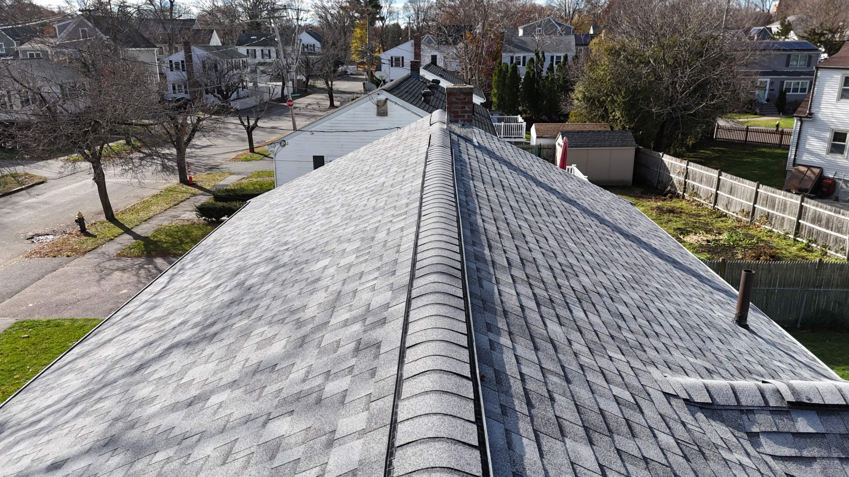  Full Roof Replacement & Chimney Flashing in Boston, MA – Owens Corning Duration, Sierra Gray by JOHNNYS PRO