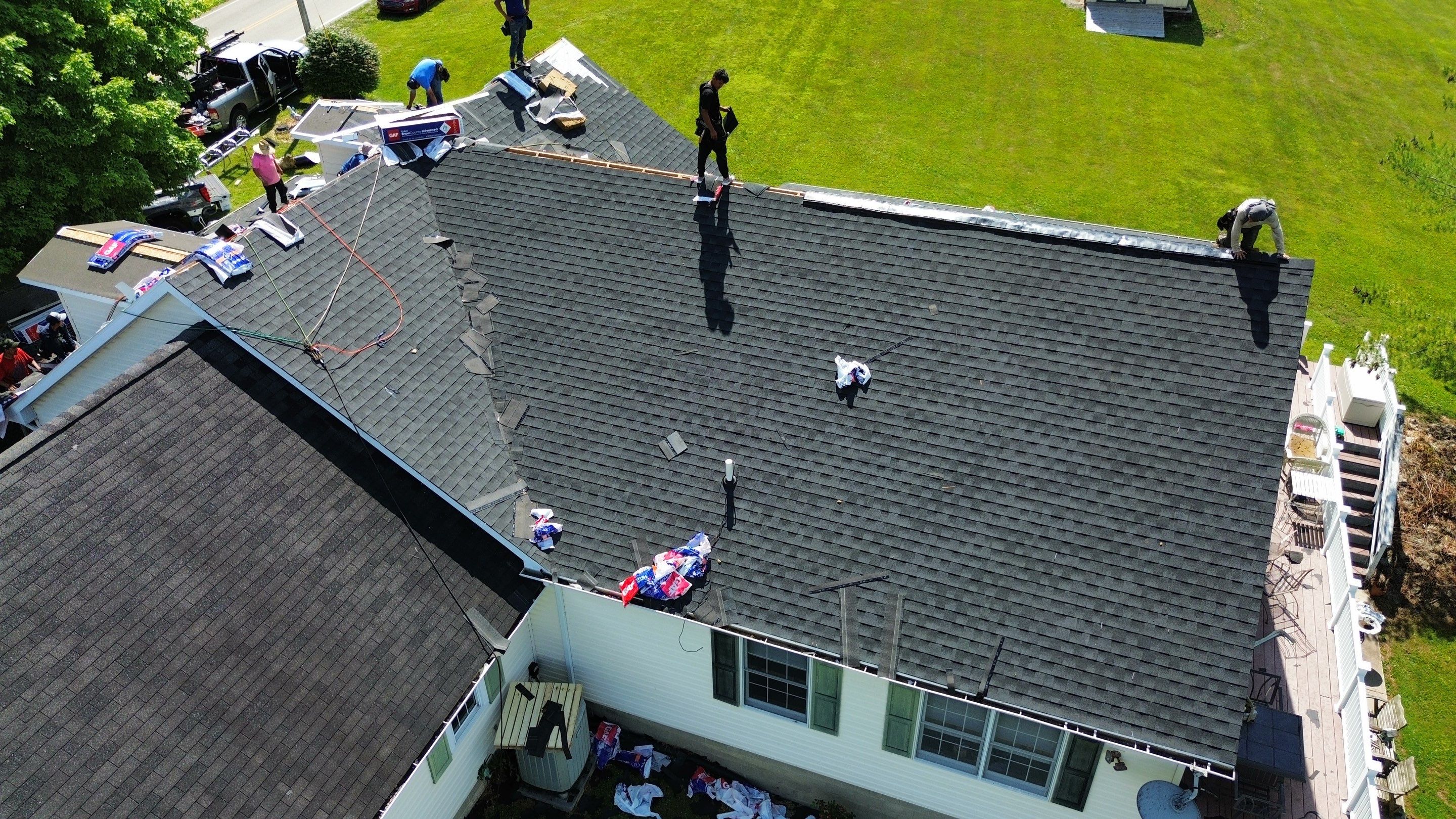 Residential Roofing Installation using Timberline HDZ Shingles - Charcoal by RoofX 