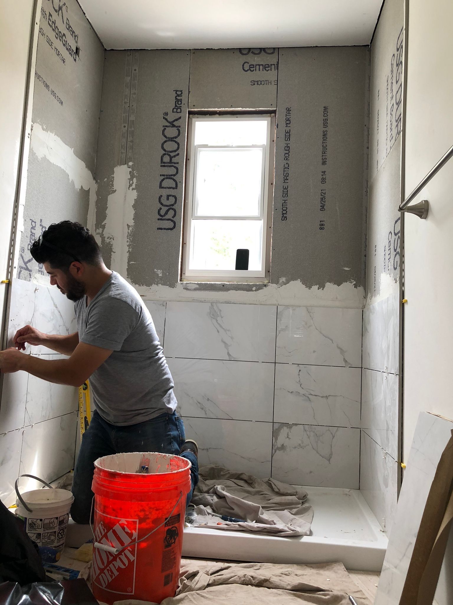 Bathroom Remodel using Tile by Home Concepts Construction