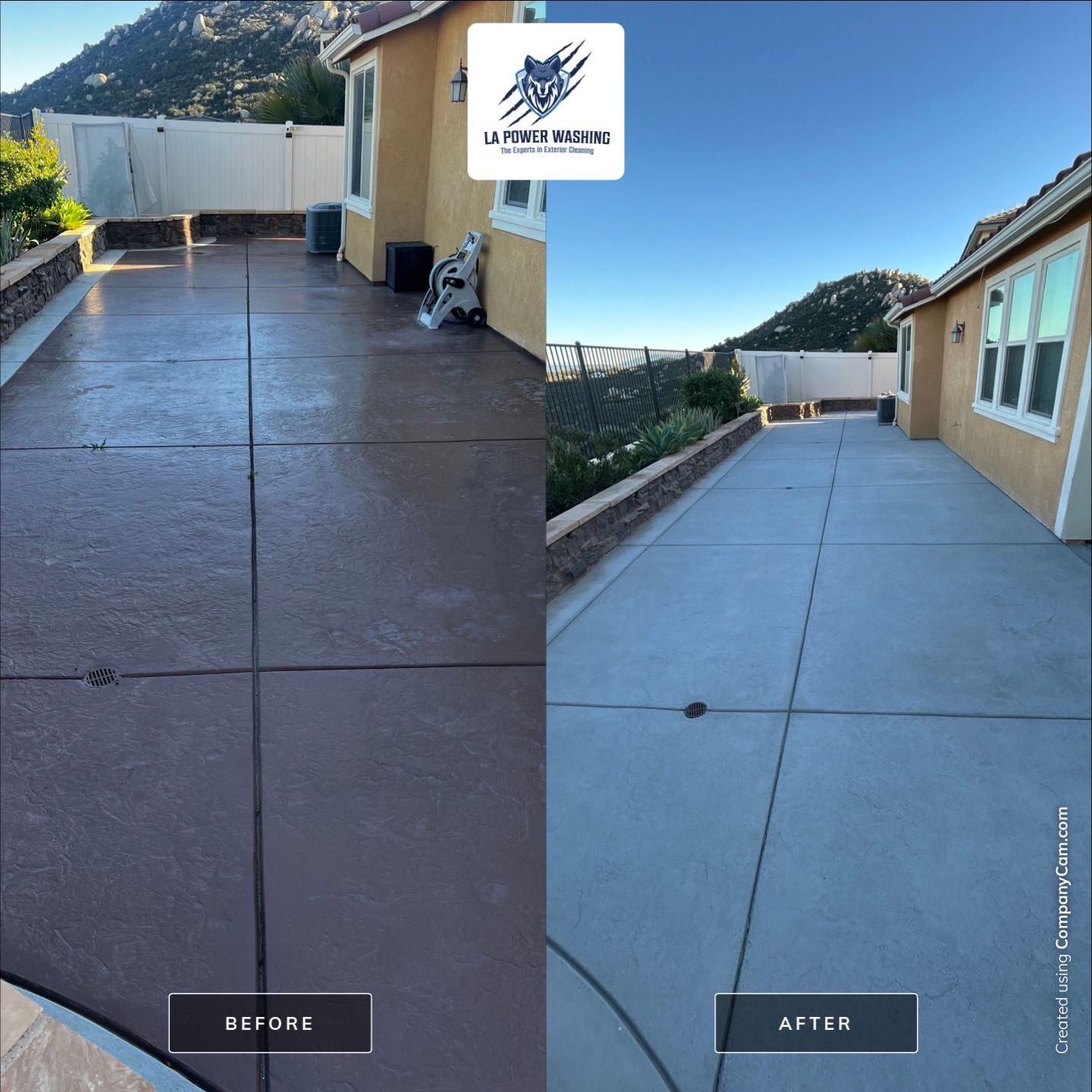 Sandblasting Paint Off Concrete & Sealing in Lake Elsinore, CA by La Power Washing Inc