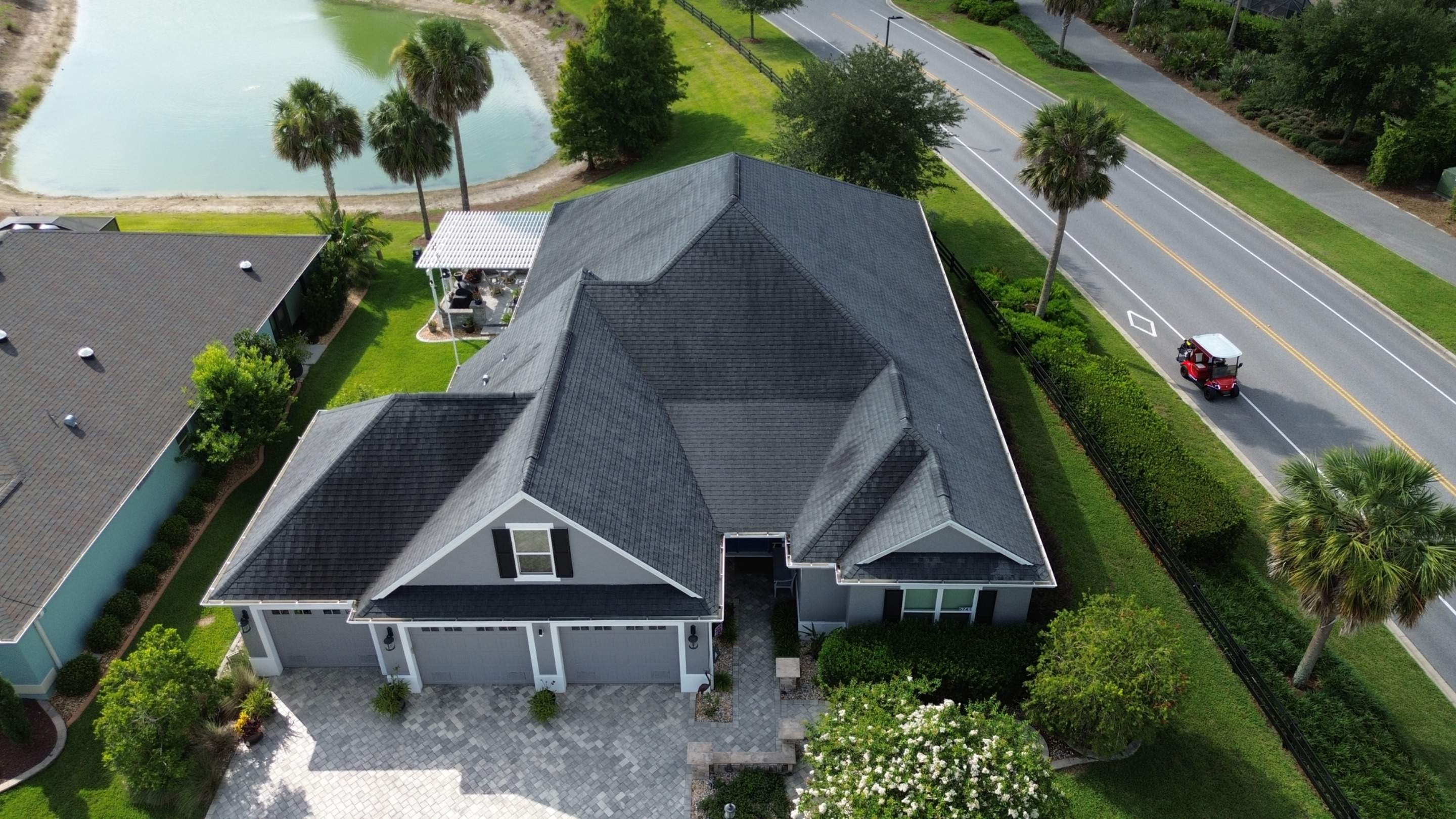 Before and After Shingle to Metal Residential Reroof | The Villages Fl by Gold Key Roofing