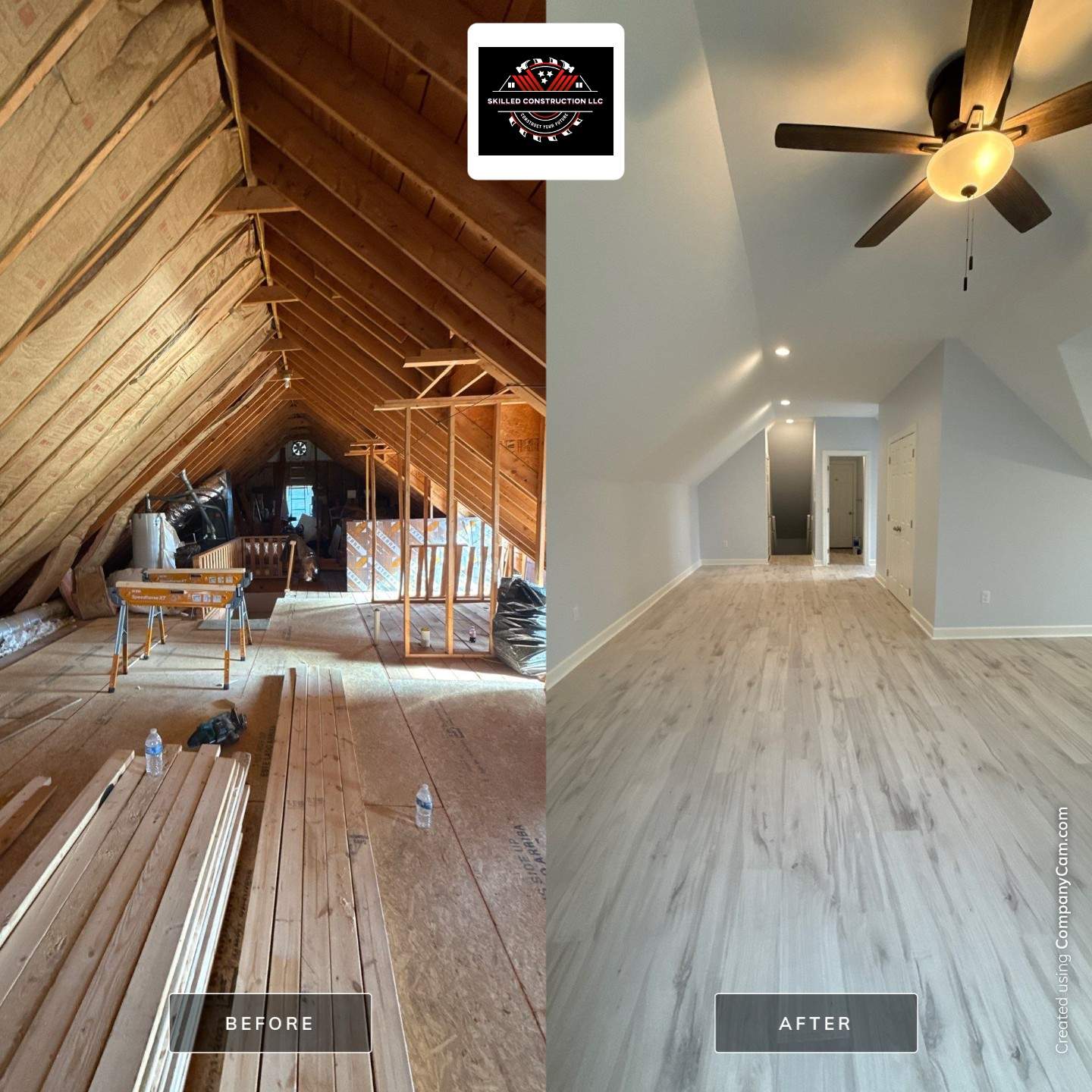 Attic Conversion by Skilled Construction LLC