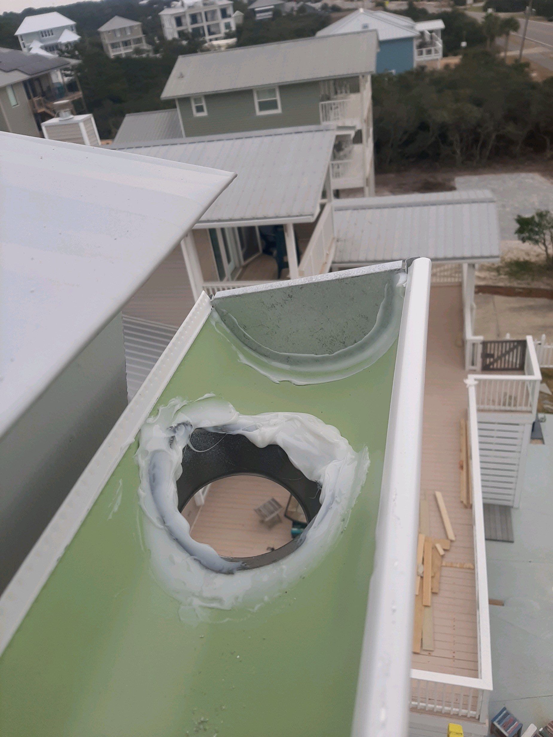 Gutter Installation Using 6 Inch Seamless Aluminum Gutters by Gutter Professors