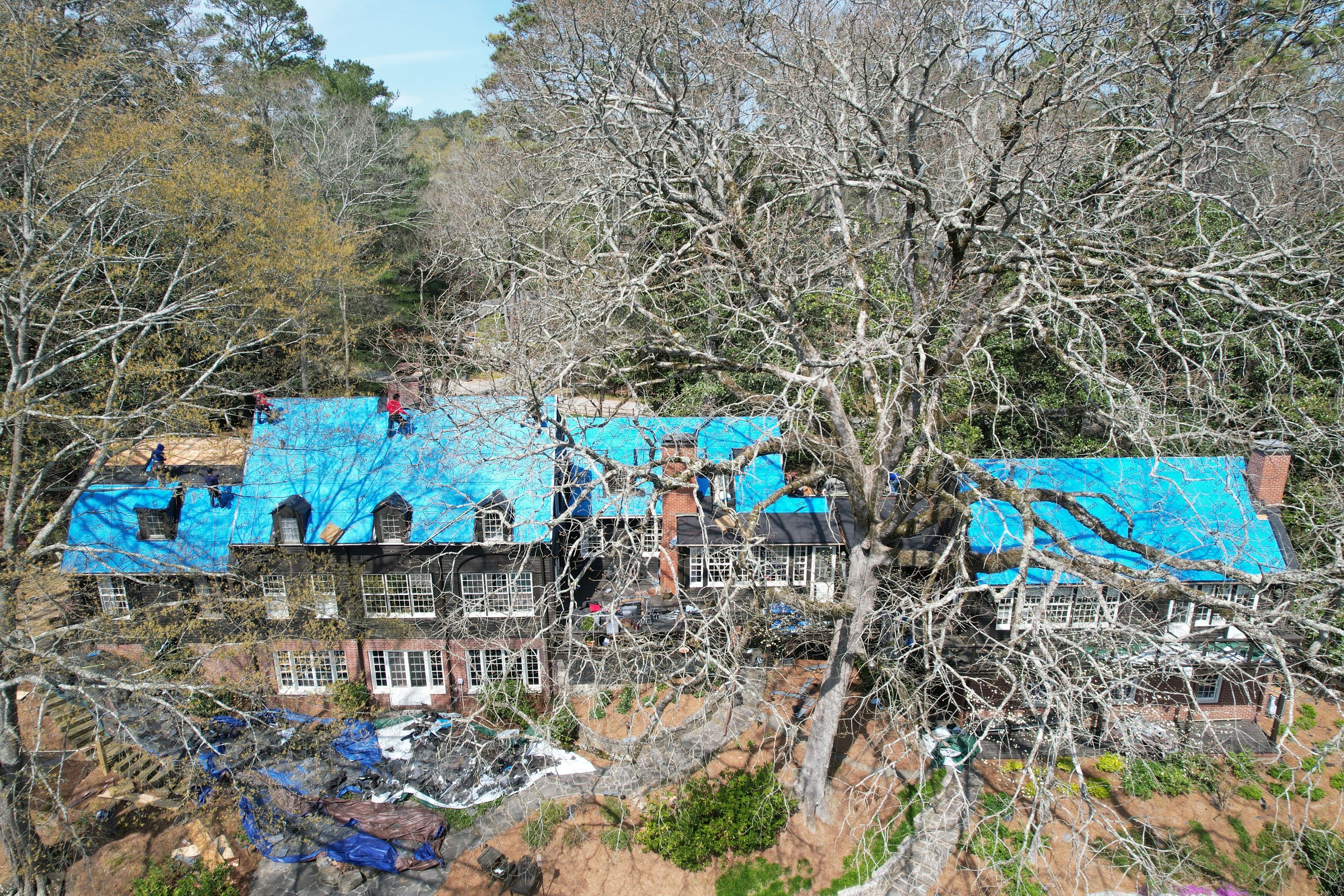 Residential Roofing Installation using Da Vinci Slate  by Inspector Roofing and Restoration