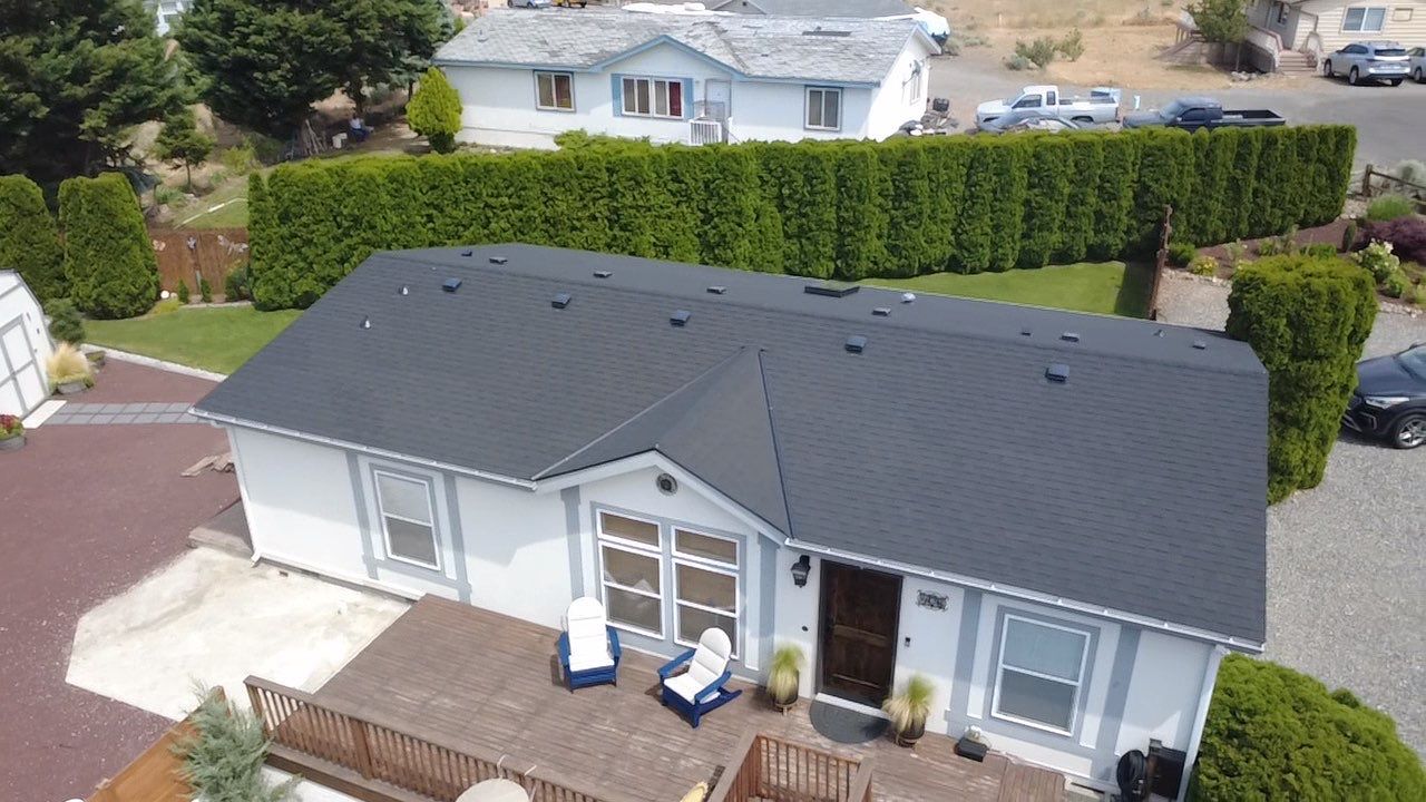 Residential Roof Replacement with Architectural Shingles and Skylight in Date Place Mattawa, WA 99349 The Denali System - 5-Star SureStart PLUS Coverage - CertainTeed 50 Year Material Guarantee - CertainTeed Workmanship Guarantee: 30 Years - CertainTeed Warranty Transfer Period: 20 Years - Certainteed Landmark® Shingle - Cinder Black by Alpine Roofing
